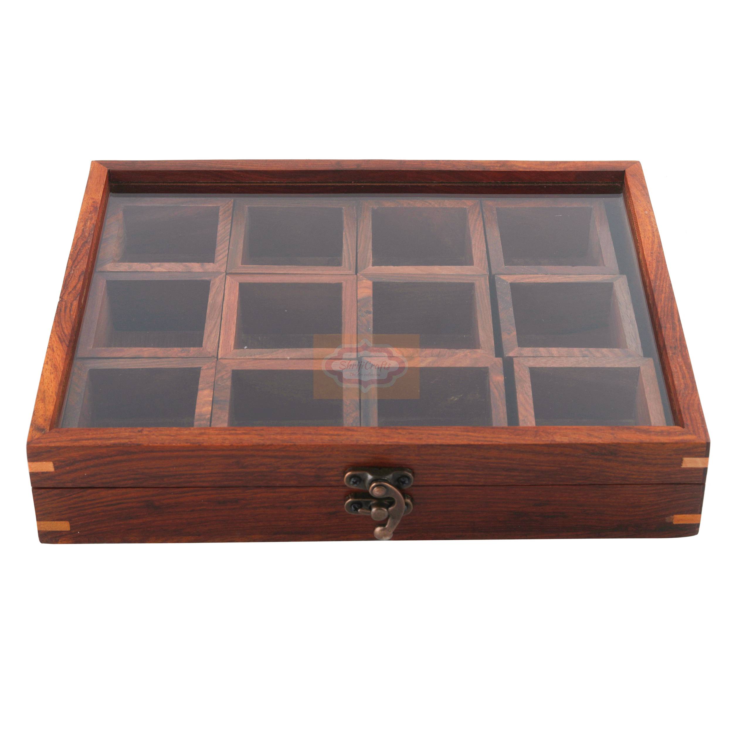 Handcrafted Sheesham Wood Masala Box made from premium-quality natural wood  - View 5