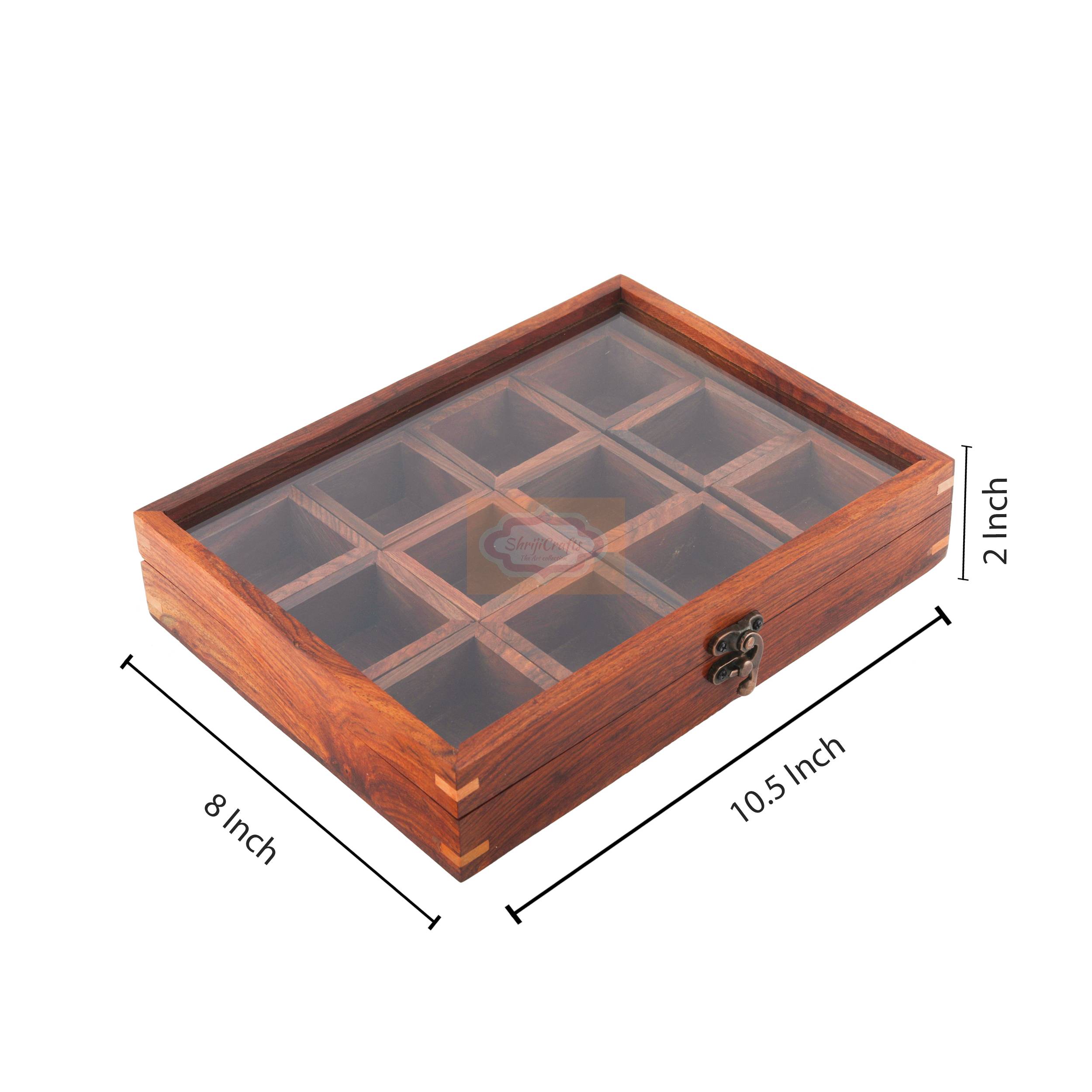 Handcrafted Sheesham Wood Masala Box made from premium-quality natural wood  - View 7