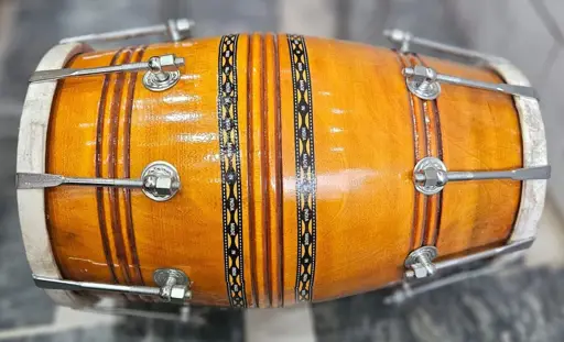 Mango Wood Dholak Drum – Bolt Tuned Indian Hand Percussion Instrument (Carry Bag Included) by Shriji Musicals