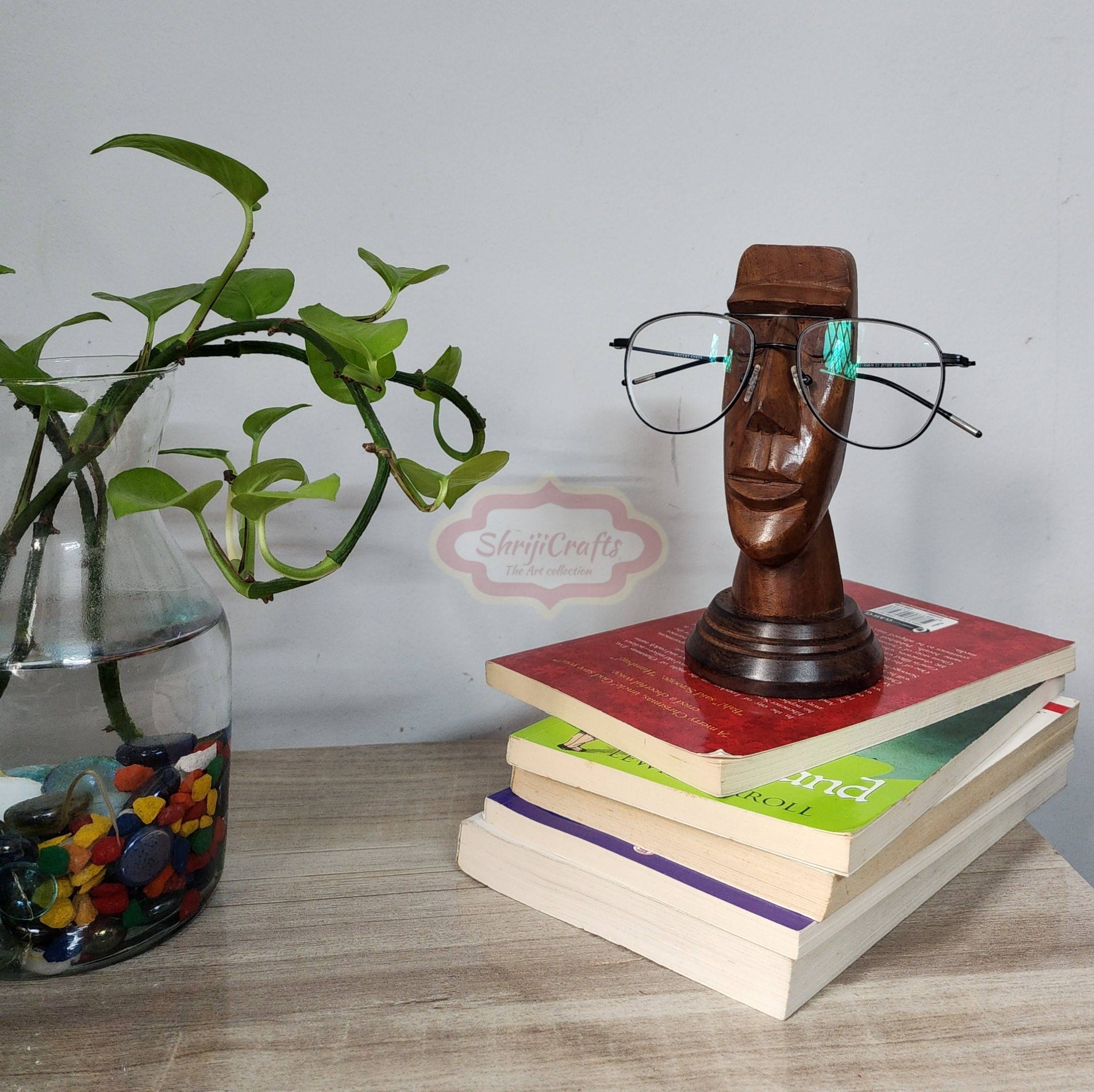 Handcrafted wooden spectacles holder for safely storing eyeglasses and sunglasses - View 5