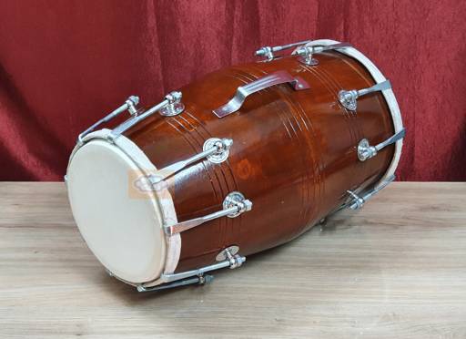 Mango Wood Dholak Drum – Bolt Tuned Indian Hand Percussion Instrument (Carry Bag Included) by Shriji Musicals