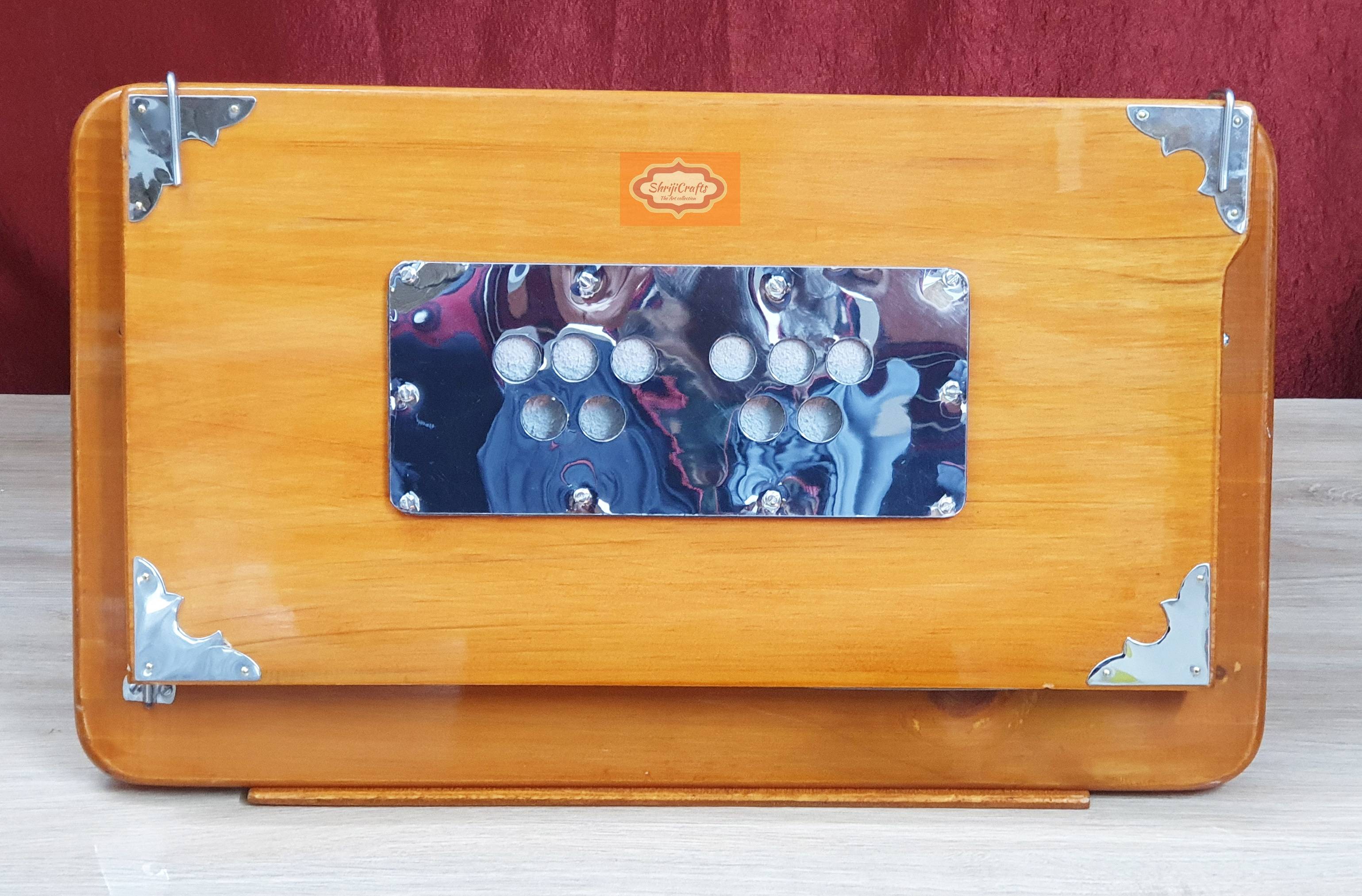 Professional 32-Key Folding Harmonium Harinam – Indian Instrument with Bag by Shriji Musicals - View 7