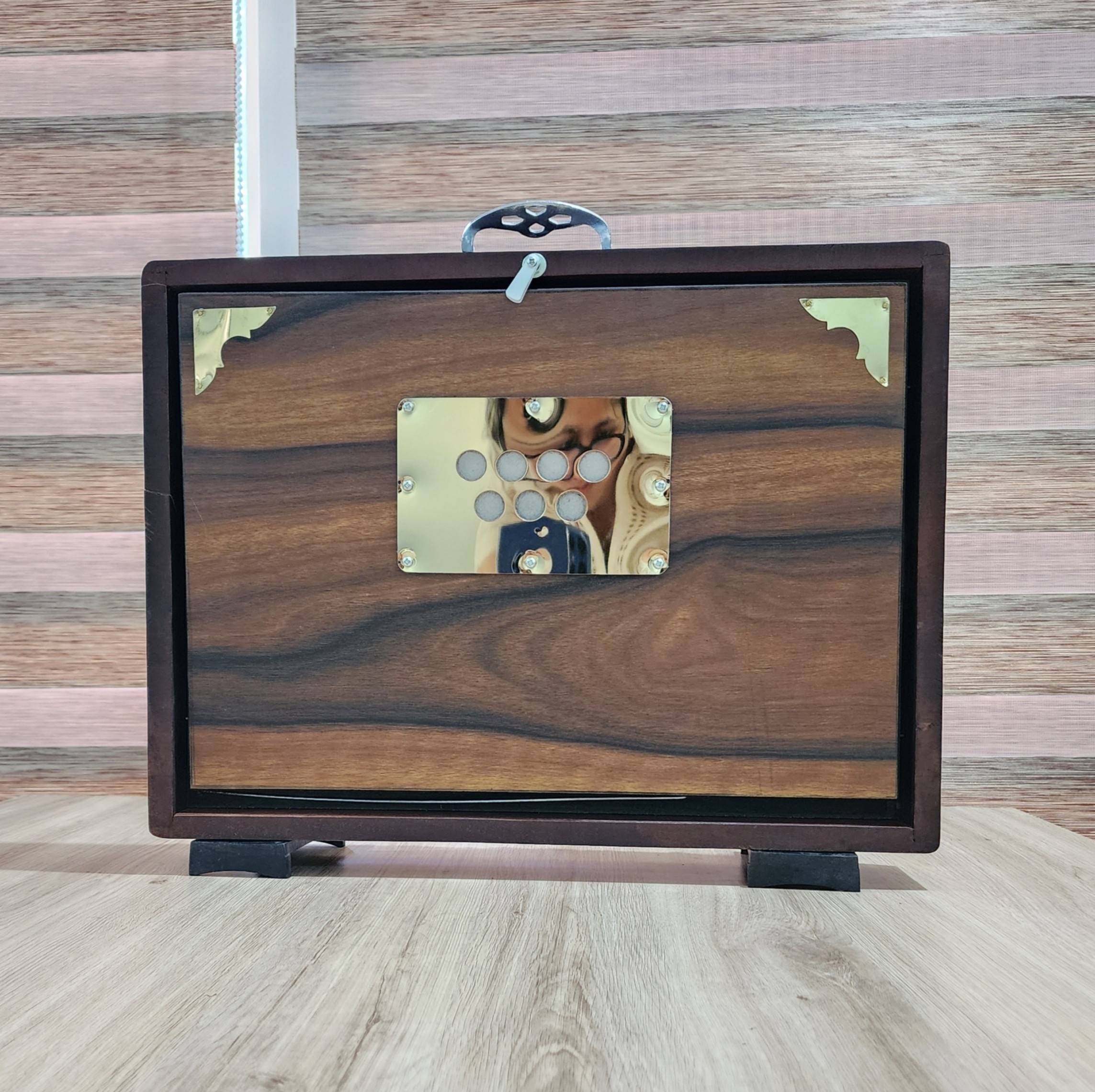 Shriji Professional Shruti Box – 13-Note Wood Sur Peti for Kirtan, Meditation, Yoga, Bhajan & Classical Music 16x12x3 inches - View 6