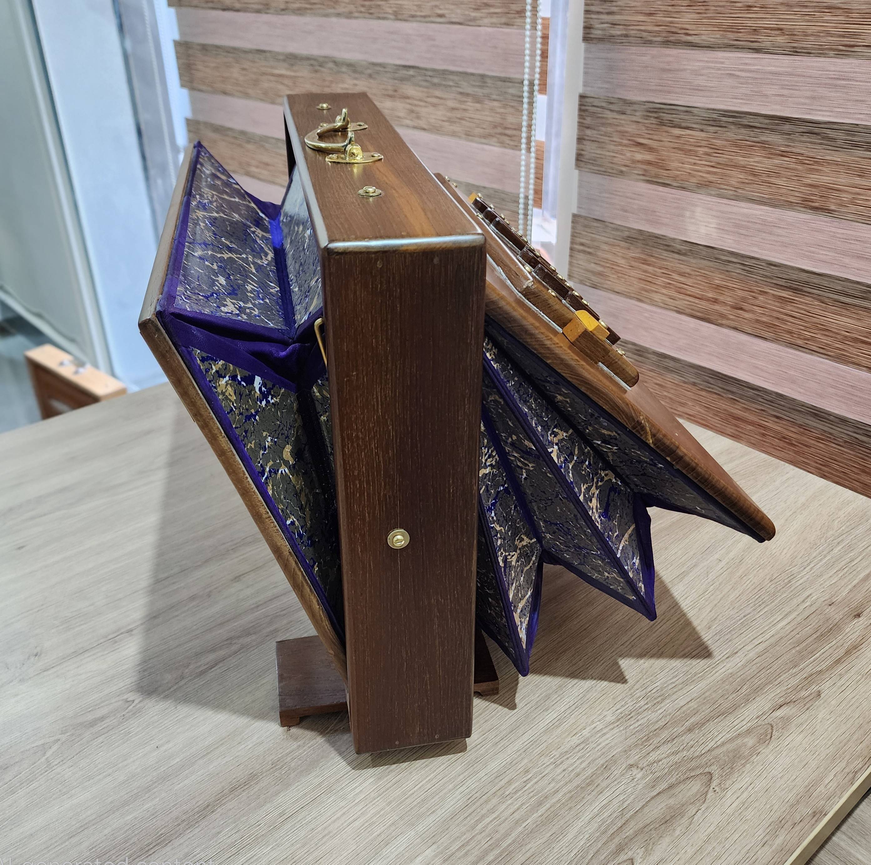 Shriji Pure Teak Wood Shruti Box 13 Keys C3 to C4, 440Hz/432Hz Tuning, Carry Bag Included 16x12x3 inch - View 5