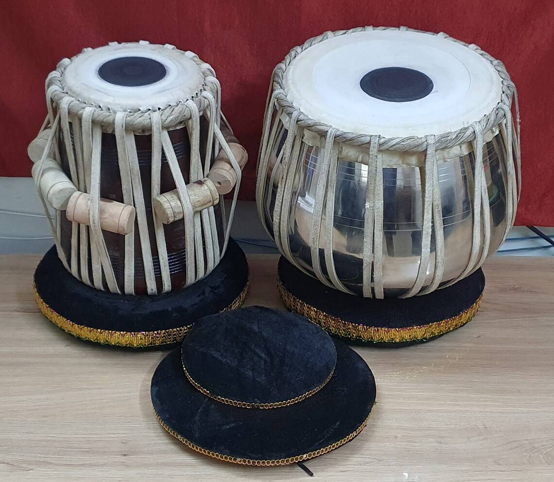 Professional Indian Tabla Set – Handcrafted Bayan and Dayan Percussion with Gig Bag — handcrafted wooden product by Shrijicrafts