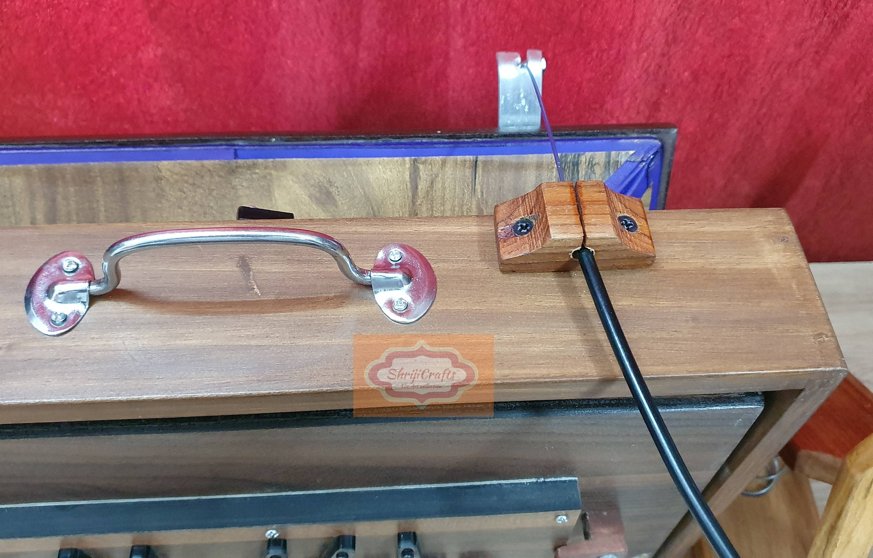 Handcrafted Teak Shruti Box – 13 Keys (C3‑C4) – 440Hz & 432Hz Tuning – Includes Carry Bag – Yoga & Meditation — handcrafted wooden product by Shrijicrafts