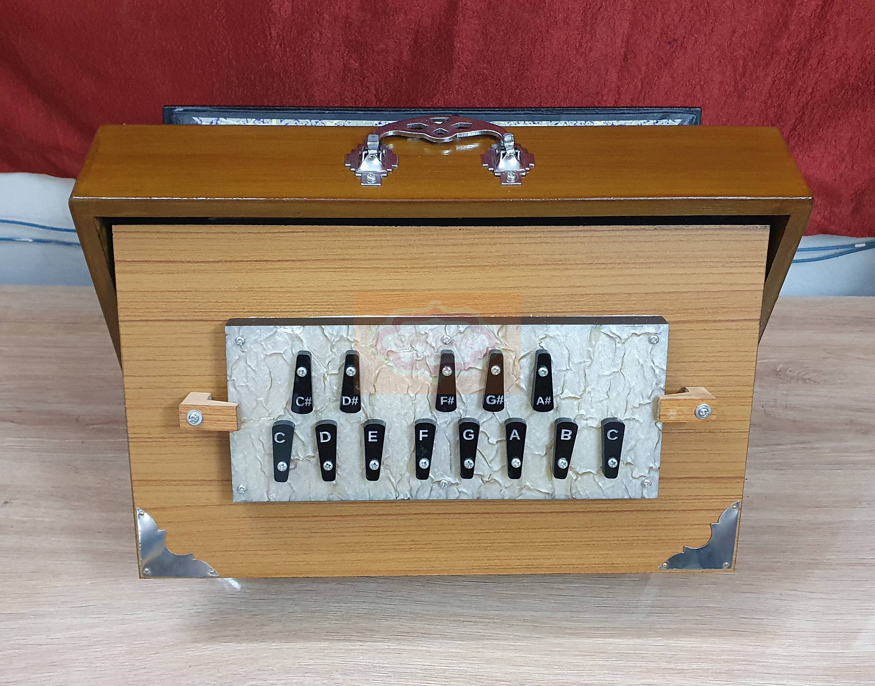 Professional Indian Shruti Box – C3‑C4 Tuned, 440Hz/432Hz with Carry Bag - View 2