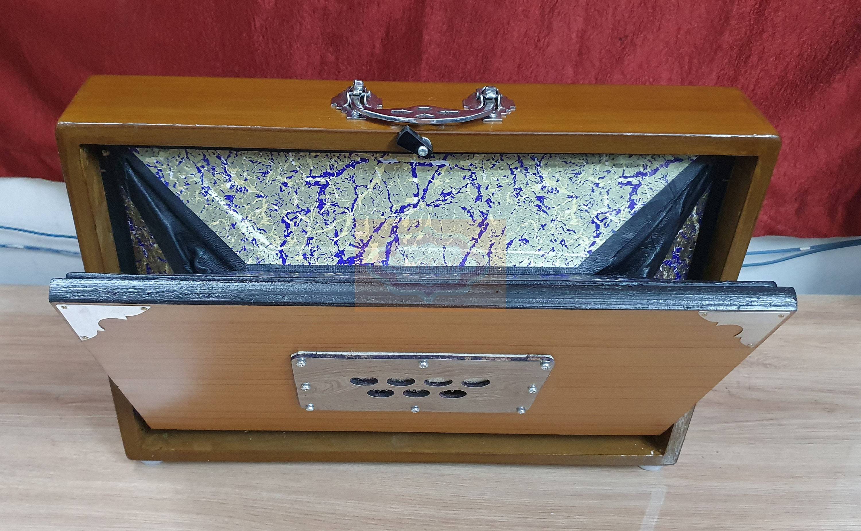 Shriji Handmade Indian Shruti Box – Dual 440Hz/432Hz Tuning, C3‑C4 Octave, 16×12×3 in, With/Without Pedal - View 5