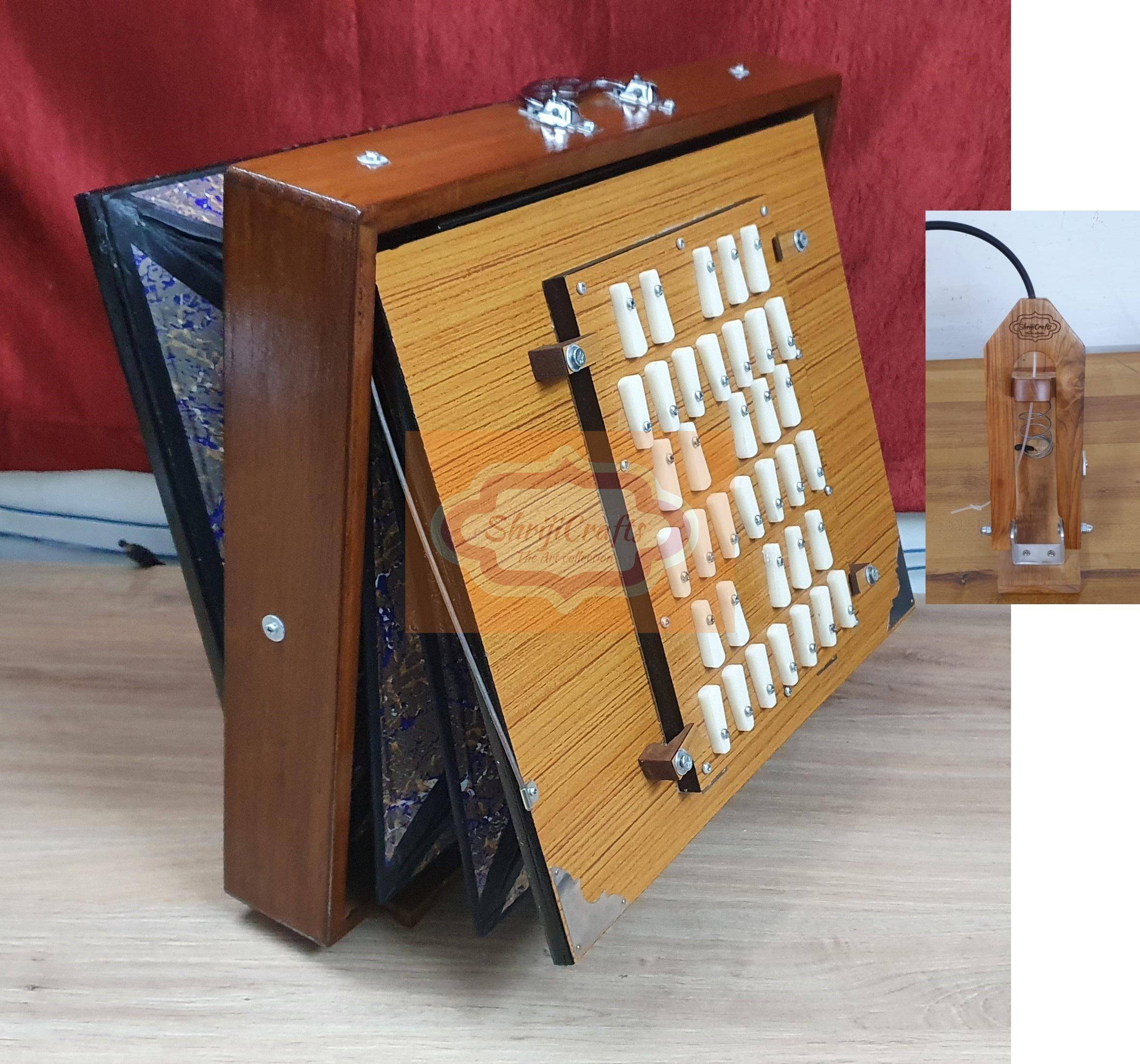 Shriji Special Handmade 36-Key 3-Octave Indian Shruti Box – 440Hz & 432Hz Tuning — handcrafted wooden product by Shrijicrafts