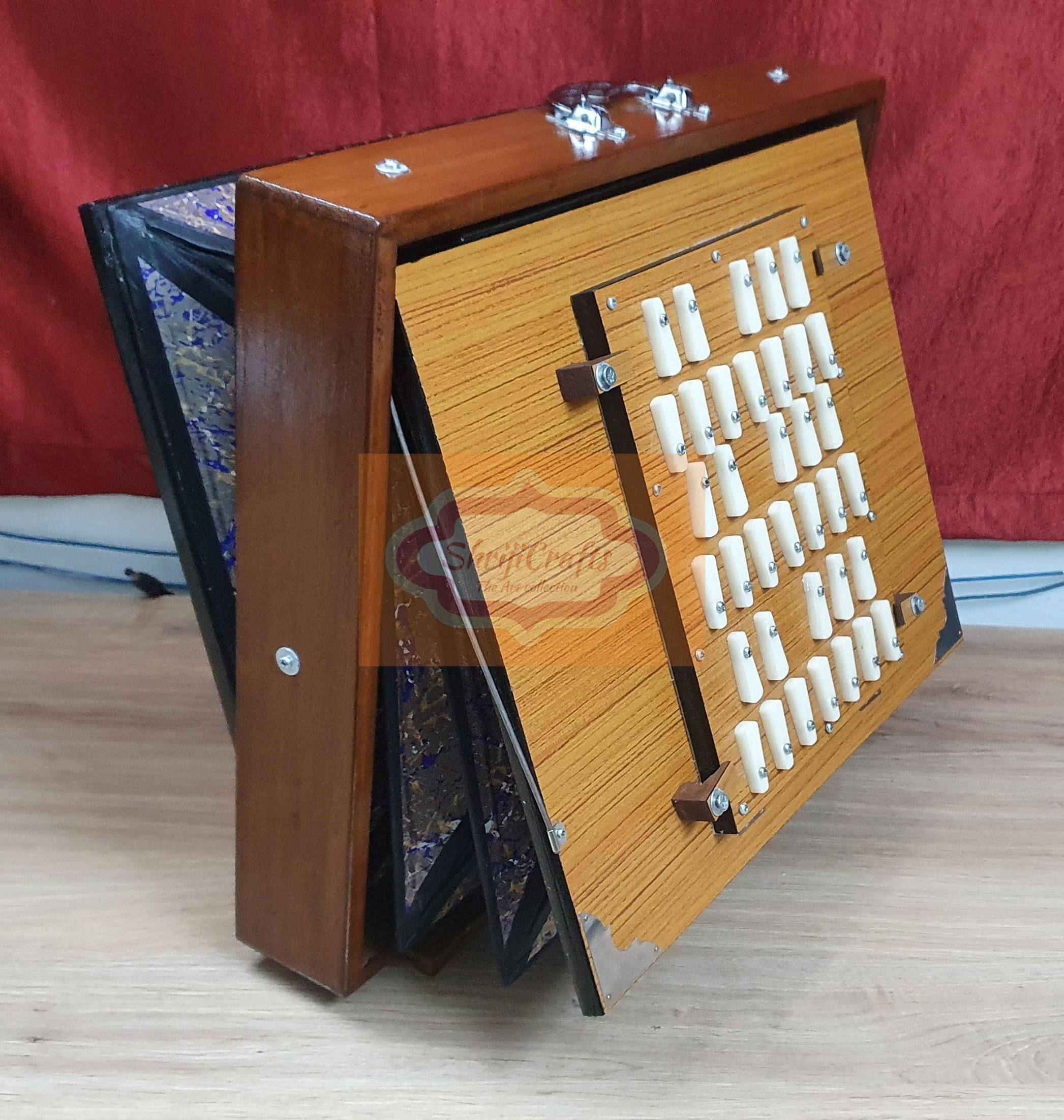 Shriji Special Handmade 36-Key 3-Octave Indian Shruti Box – 440Hz & 432Hz Tuning — handcrafted wooden product by Shrijicrafts