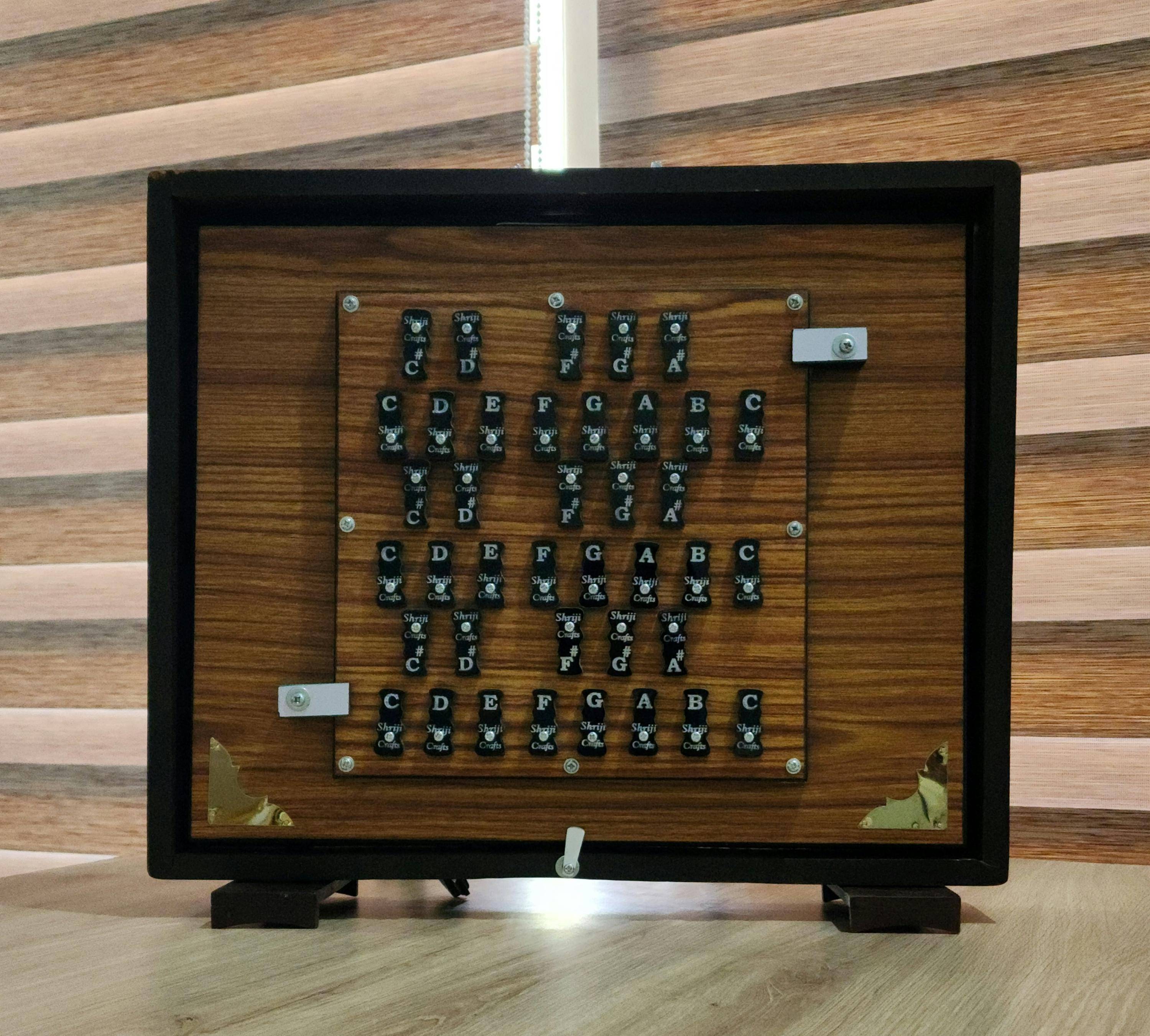 Professional 39-Key Indian Shruti Box – 3 Octaves (C3–C6) – 440Hz & 432Hz Tuning – Instrument for Yoga & Meditation - View 4