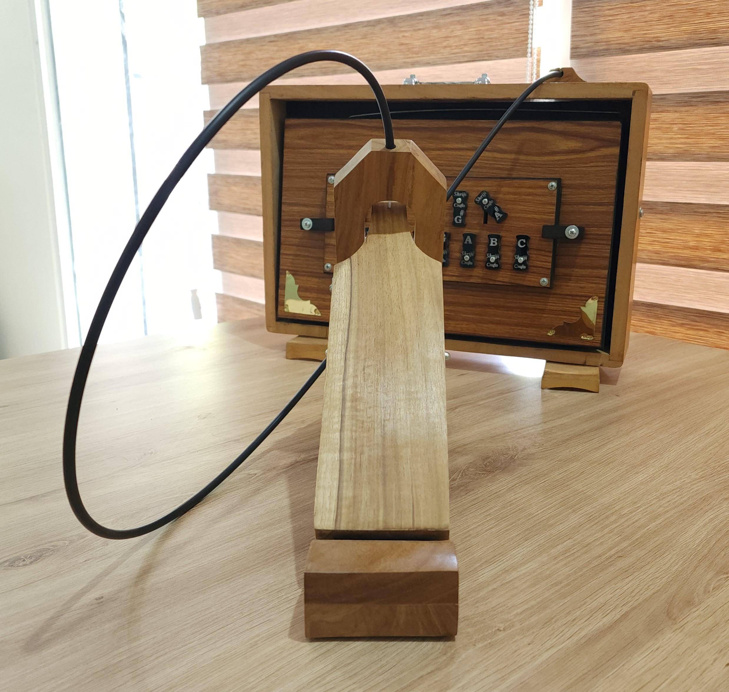 Professional Indian Shruti Box – C3-C4 Tuned, 440Hz/432Hz, Includes Carry Bag, 15X10X3 Inches — handcrafted wooden product by Shrijicrafts