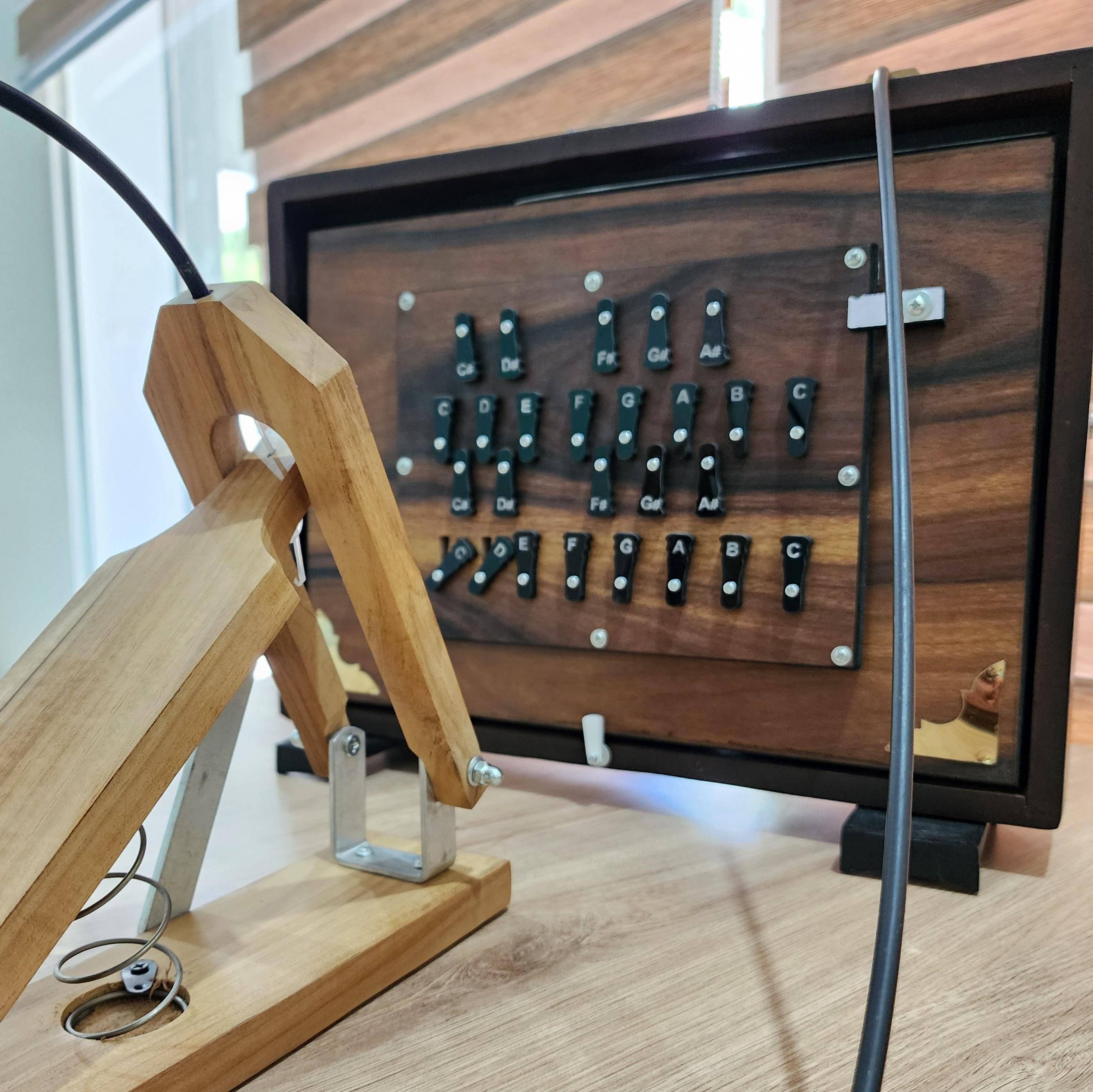 26-Key Indian Shruti Box – Dual Octave, 440Hz/432Hz Tuning – Handcrafted — handcrafted wooden product by Shrijicrafts