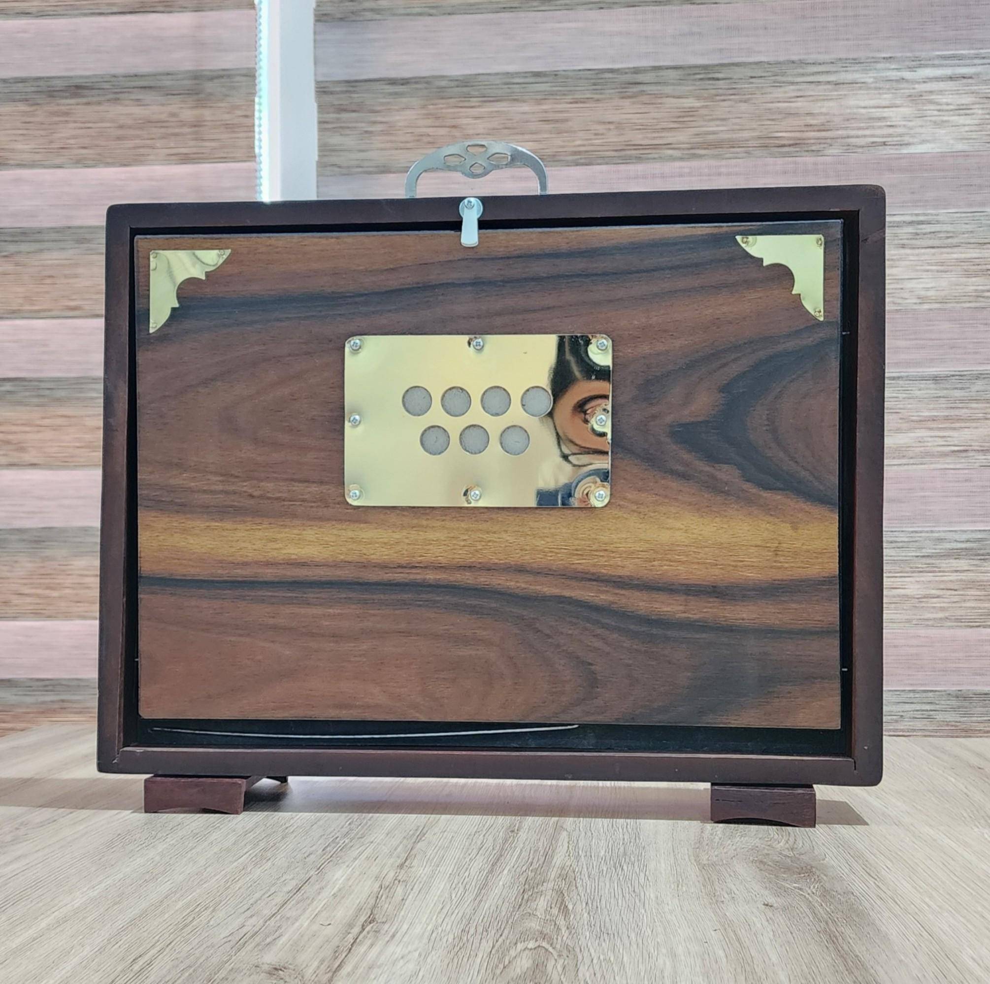 Handmade 25-Key Indian Shruti Box – Dual 440Hz/432Hz Tuning – Yoga & Meditation Instrument with Carry Bag - View 5