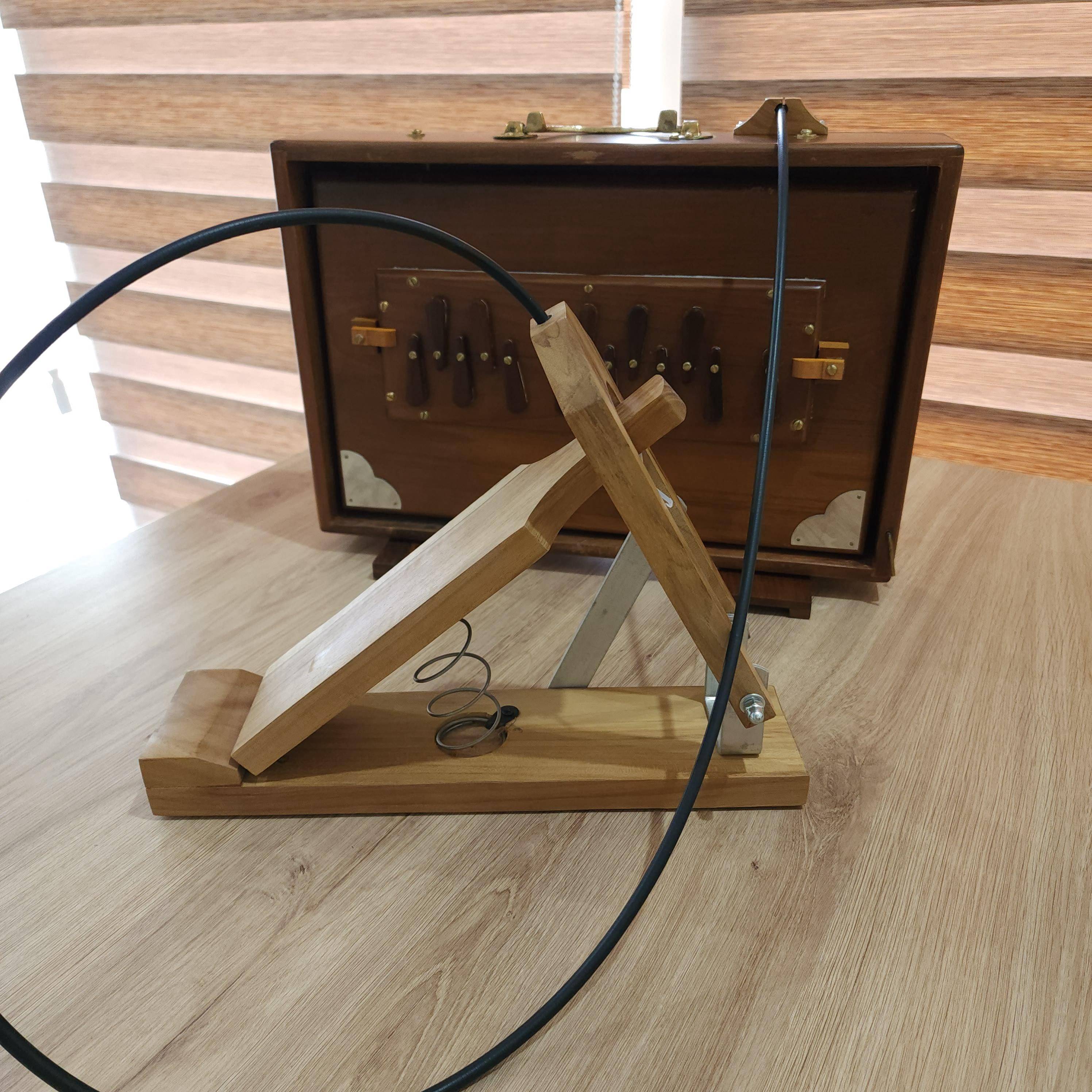 Shriji 13-Note Shruti Box – Pure Teak Wood, 440Hz/432Hz, Pedal Option, Carry Bag – Ideal for Kirtan, Meditation, Yoga - View 8