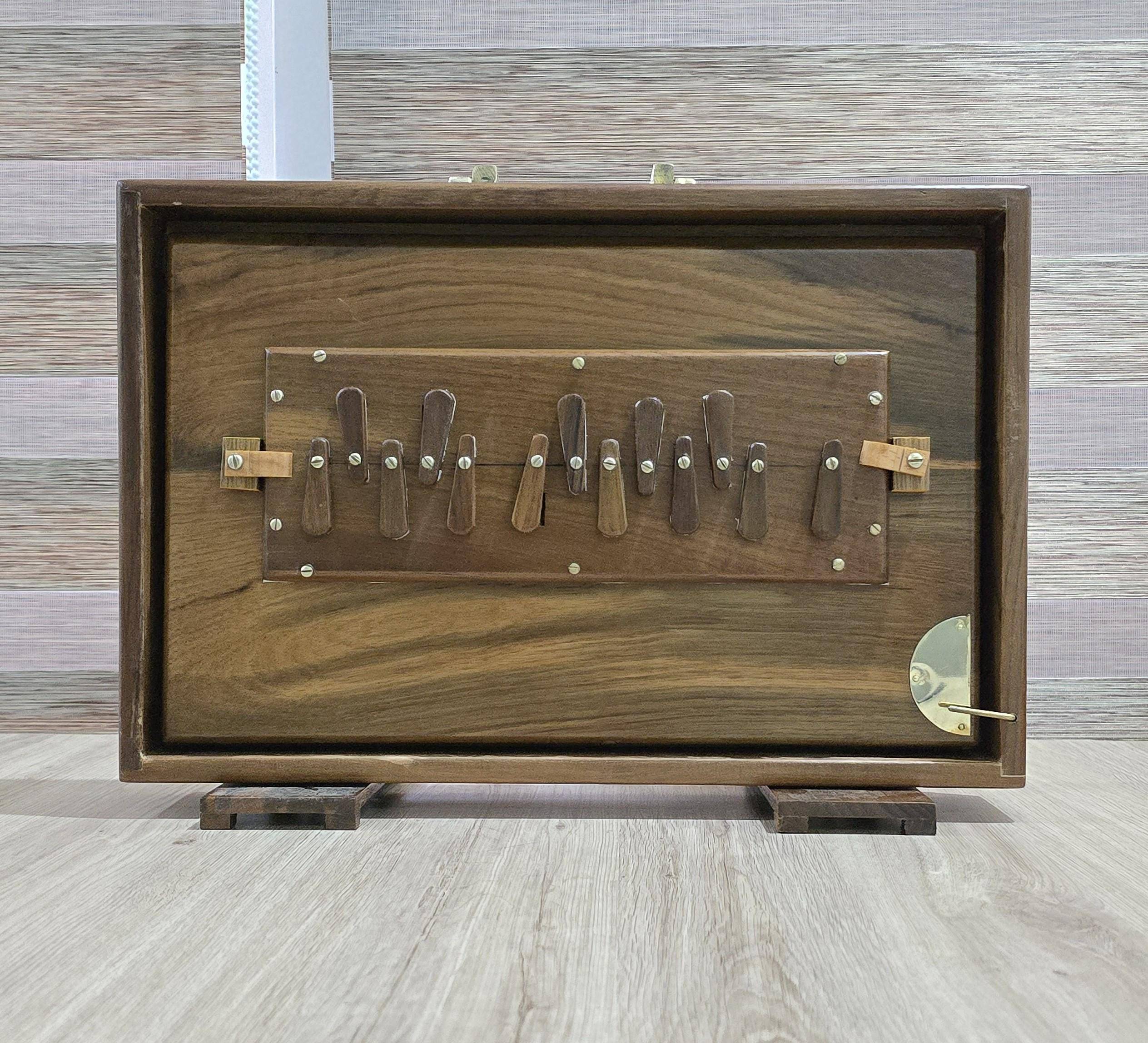 Shriji Pure Teak Wood Shruti Box – 13 Keys, 440Hz/432Hz Tuning, Carry Bag Included, 15x10 Inch - View 2