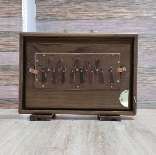 Professional 13-Key Teak Wood Shruti Box – 440Hz/432Hz Indian Drone Instrument with Bag