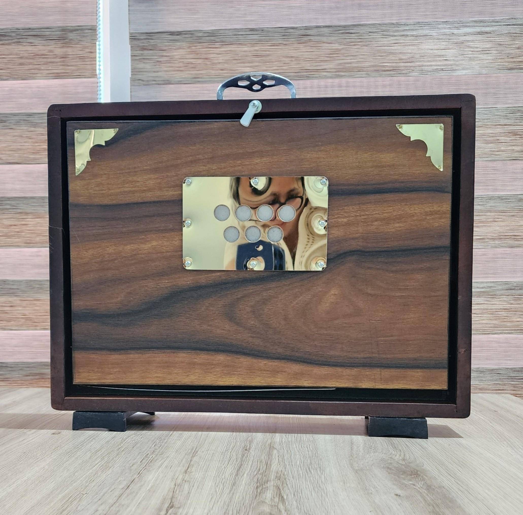 Professional 13-Key Wood Shruti Box – 440Hz/432Hz Indian Drone Instrument with Bag — handcrafted wooden product by Shrijicrafts