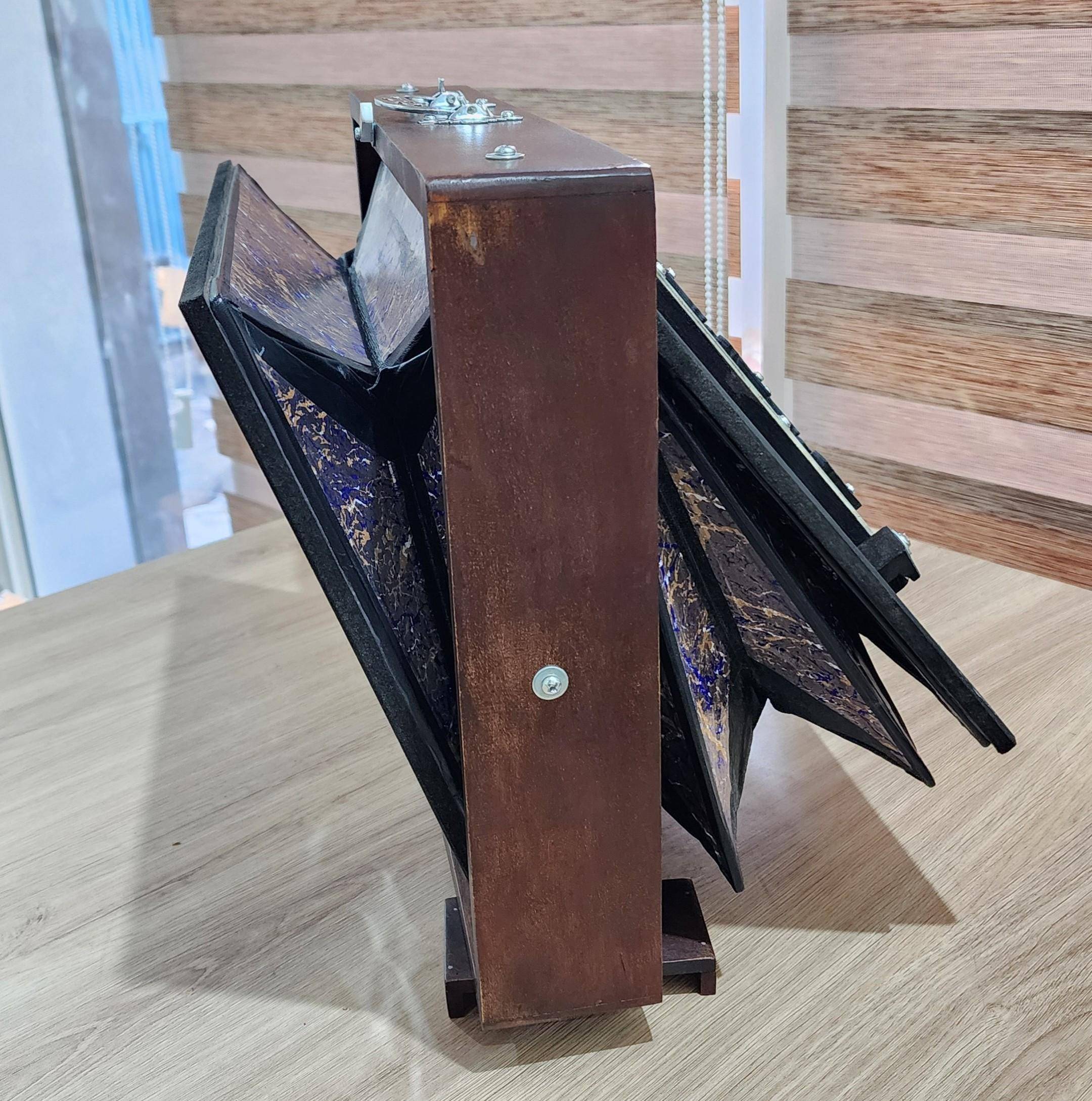 Handmade 25-Key Indian Shruti Box – Dual 440Hz/432Hz Tuning – Yoga & Meditation Instrument with Carry Bag - View 6