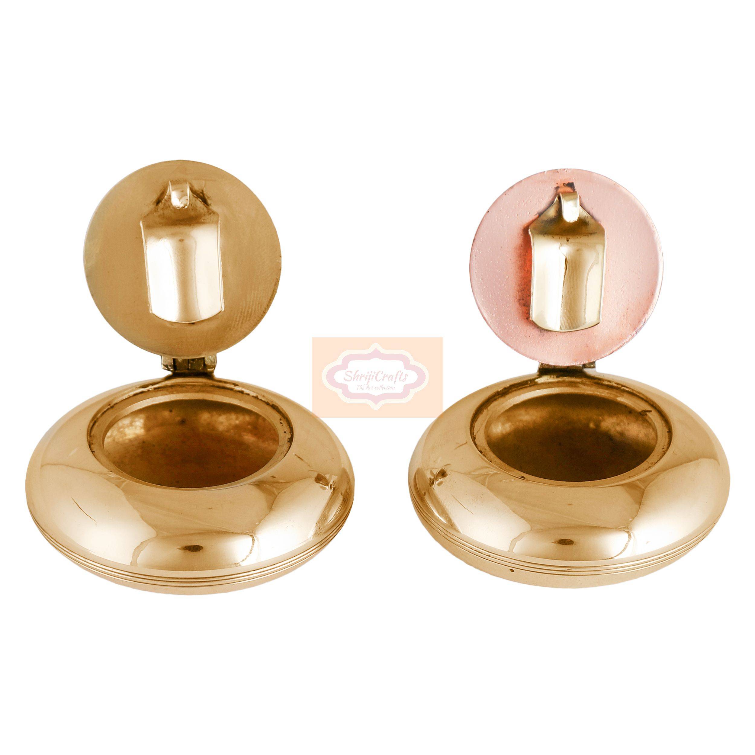 Handcrafted Brass Ashtray Set - View 3