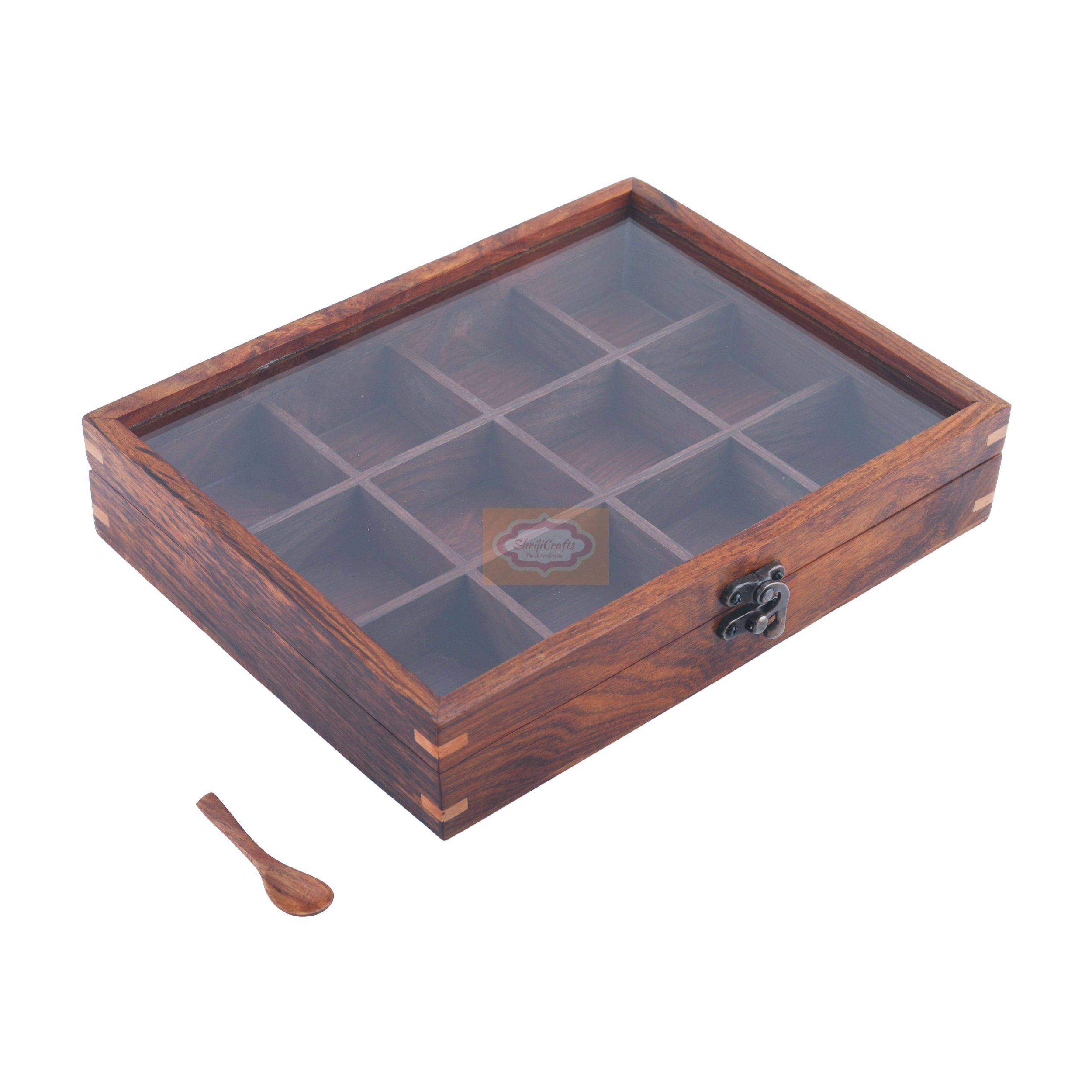 Handcrafted Wooden Masala Box - View 3