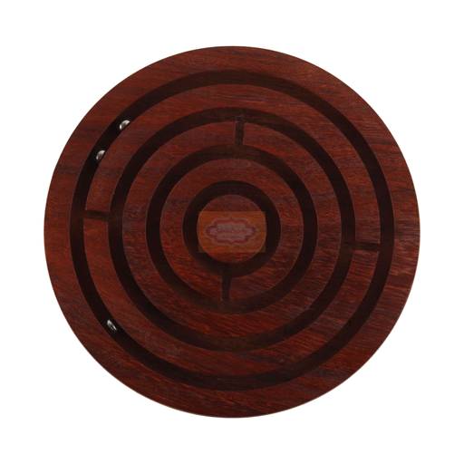Handcrafted Wooden Labyrinth Ball Maze 6 inches