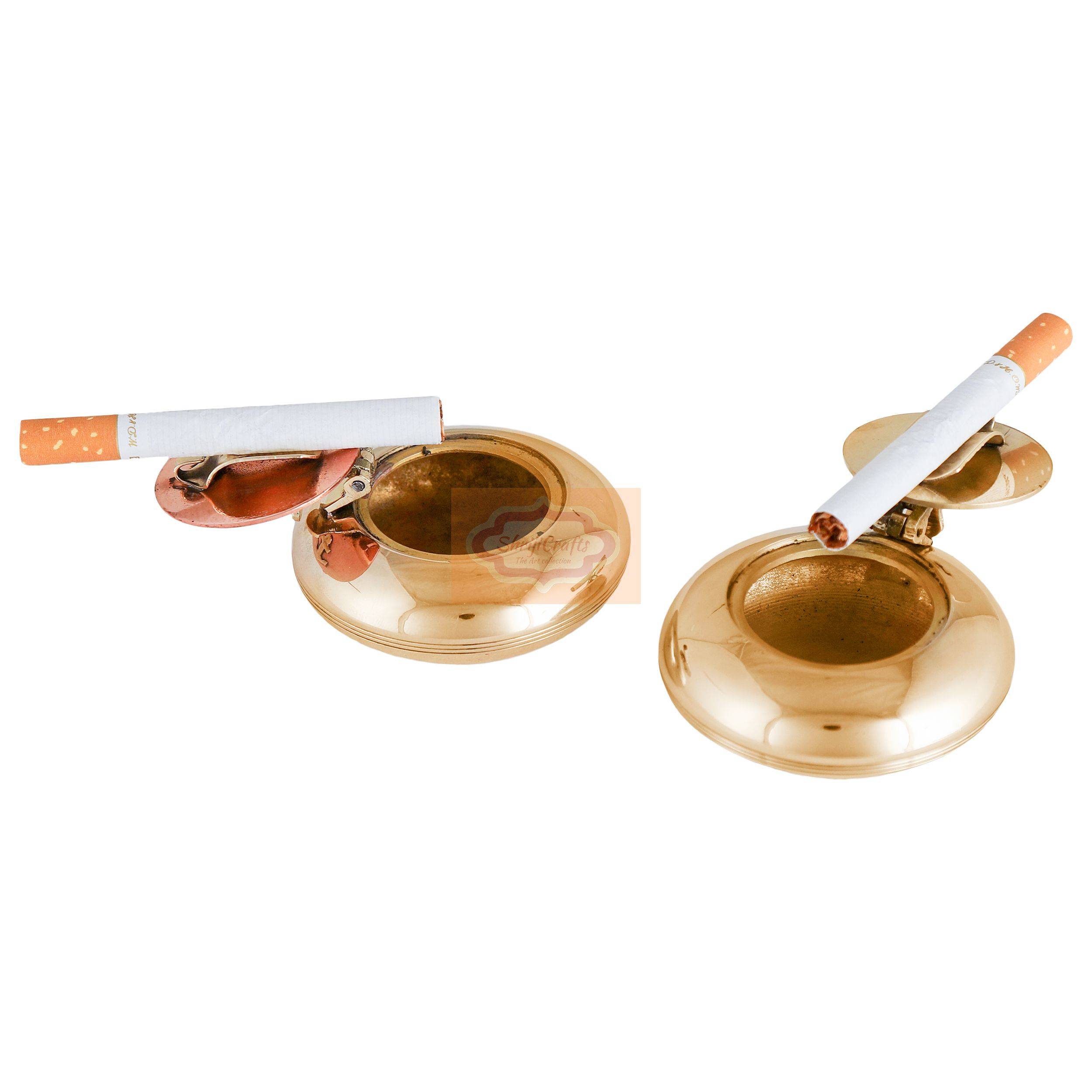 Handcrafted Brass Ashtray Set - View 2