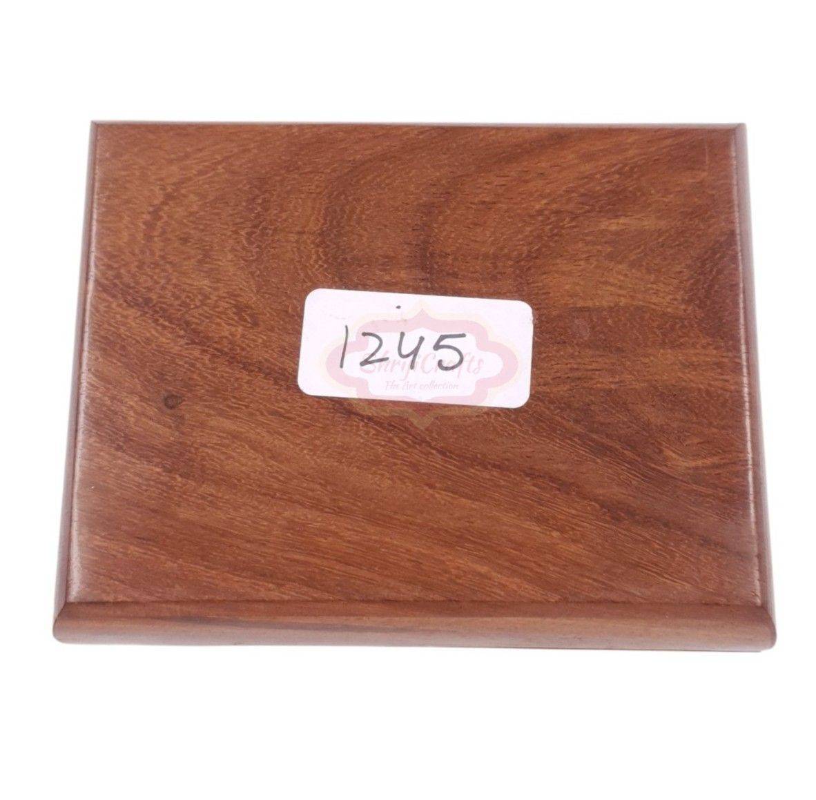 Handcrafted wooden playing card storage box for one standard deck of cards - View 9