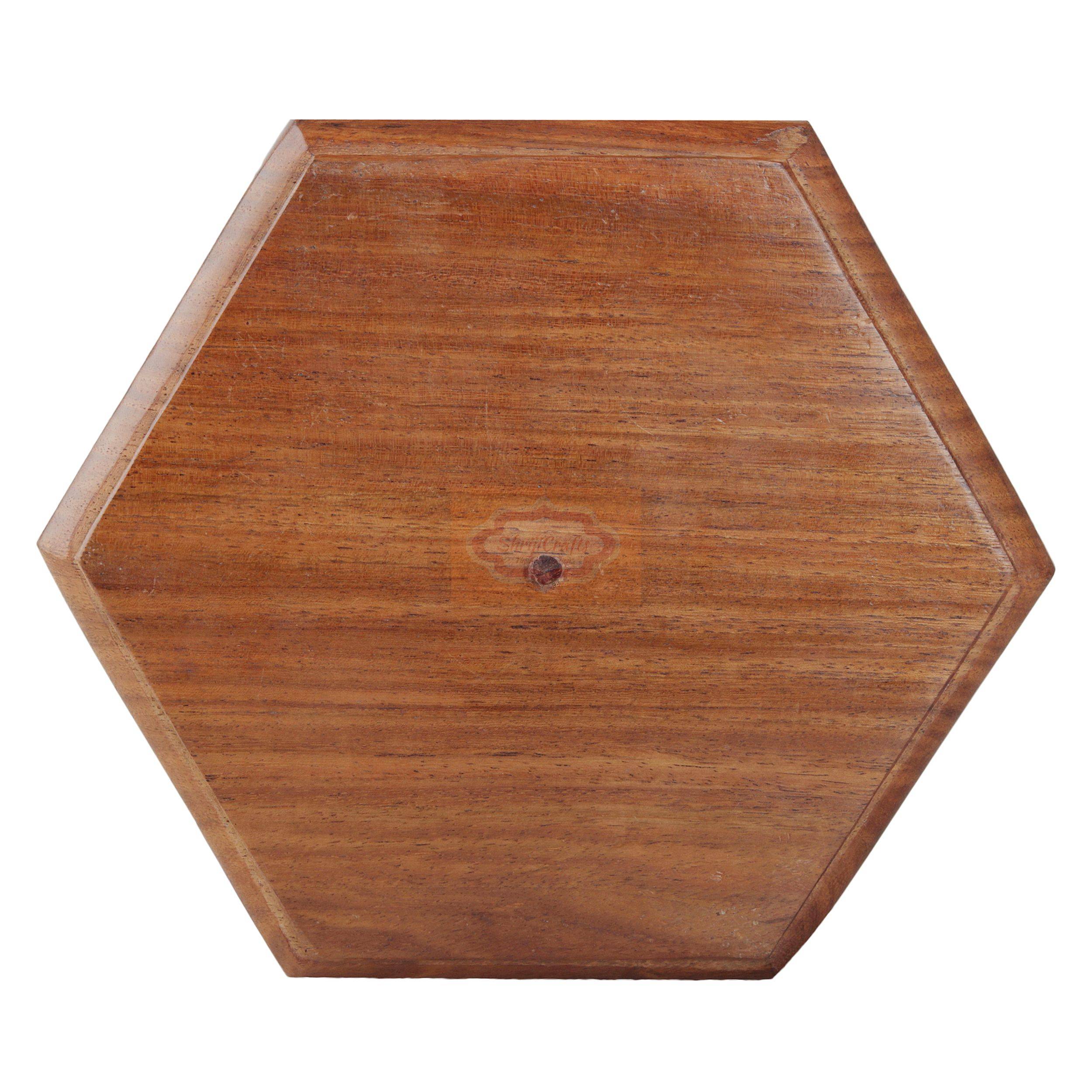 Handcrafted wooden Hexagon Labyrinth Ball Maze Puzzle for fun and skill development — handcrafted wooden product by Shrijicrafts