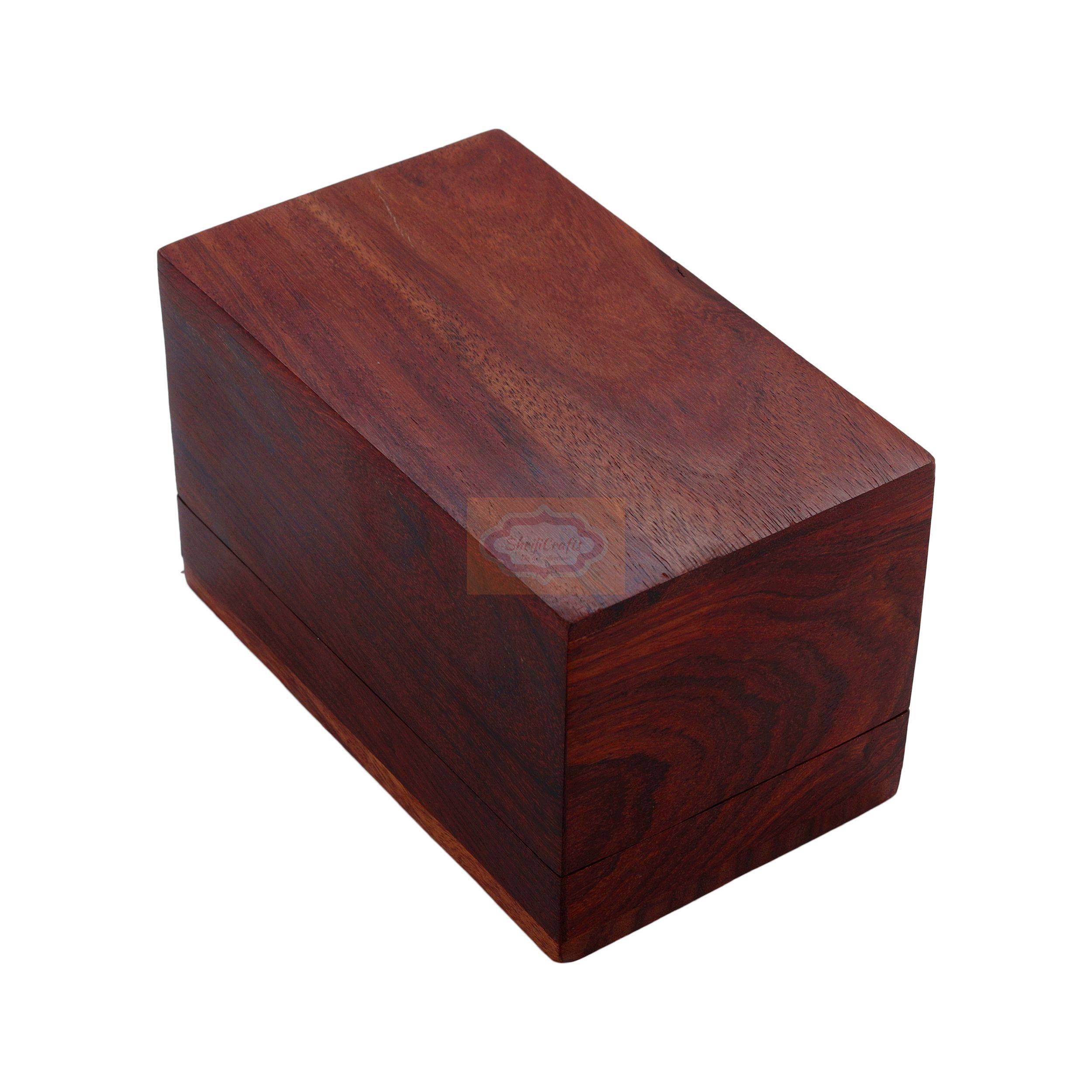 Store your favorite playing cards in style with this handcrafted wooden card storage box - View 7