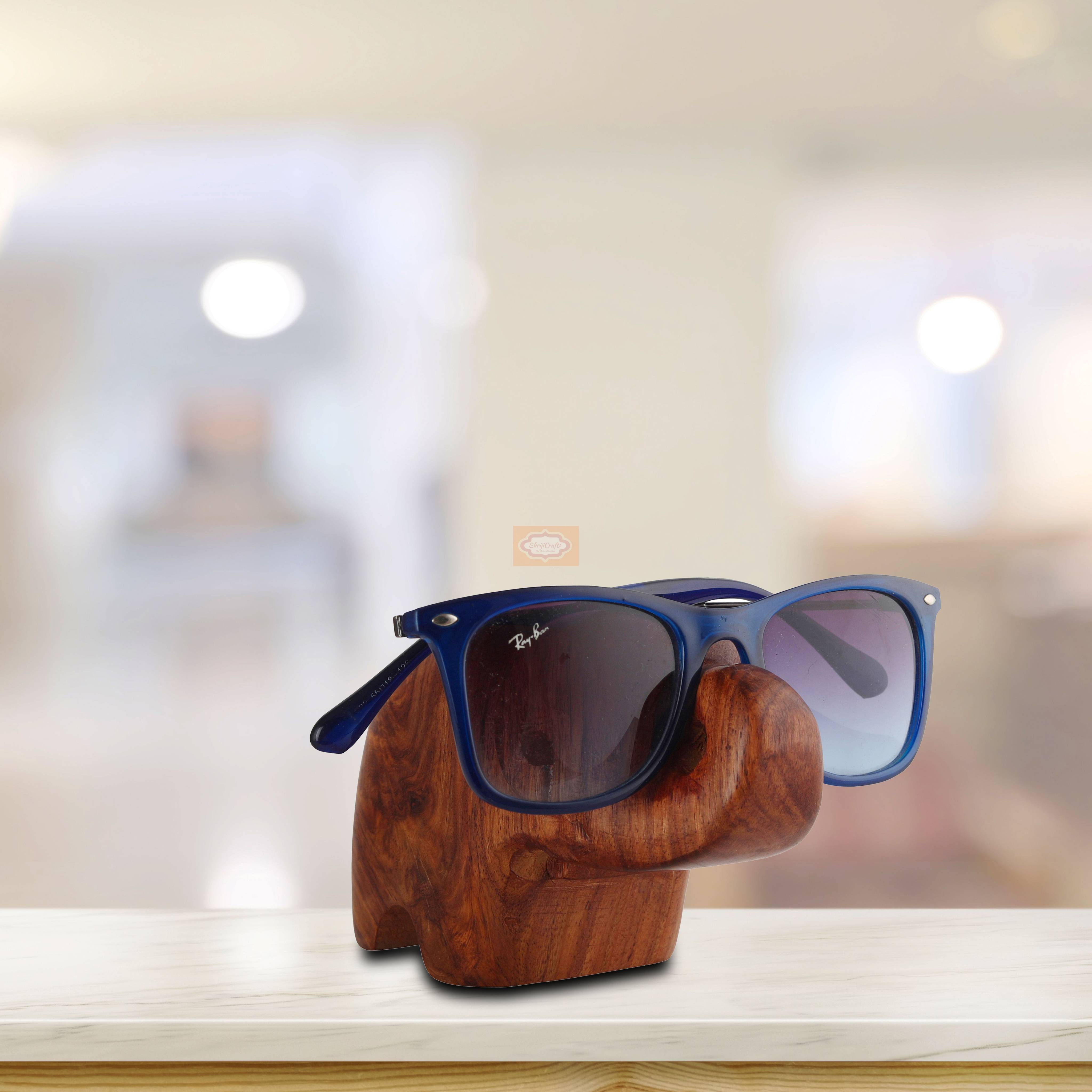 Handcrafted wooden eyeglass holder designed to keep your spectacles safe and within easy reach - View 10