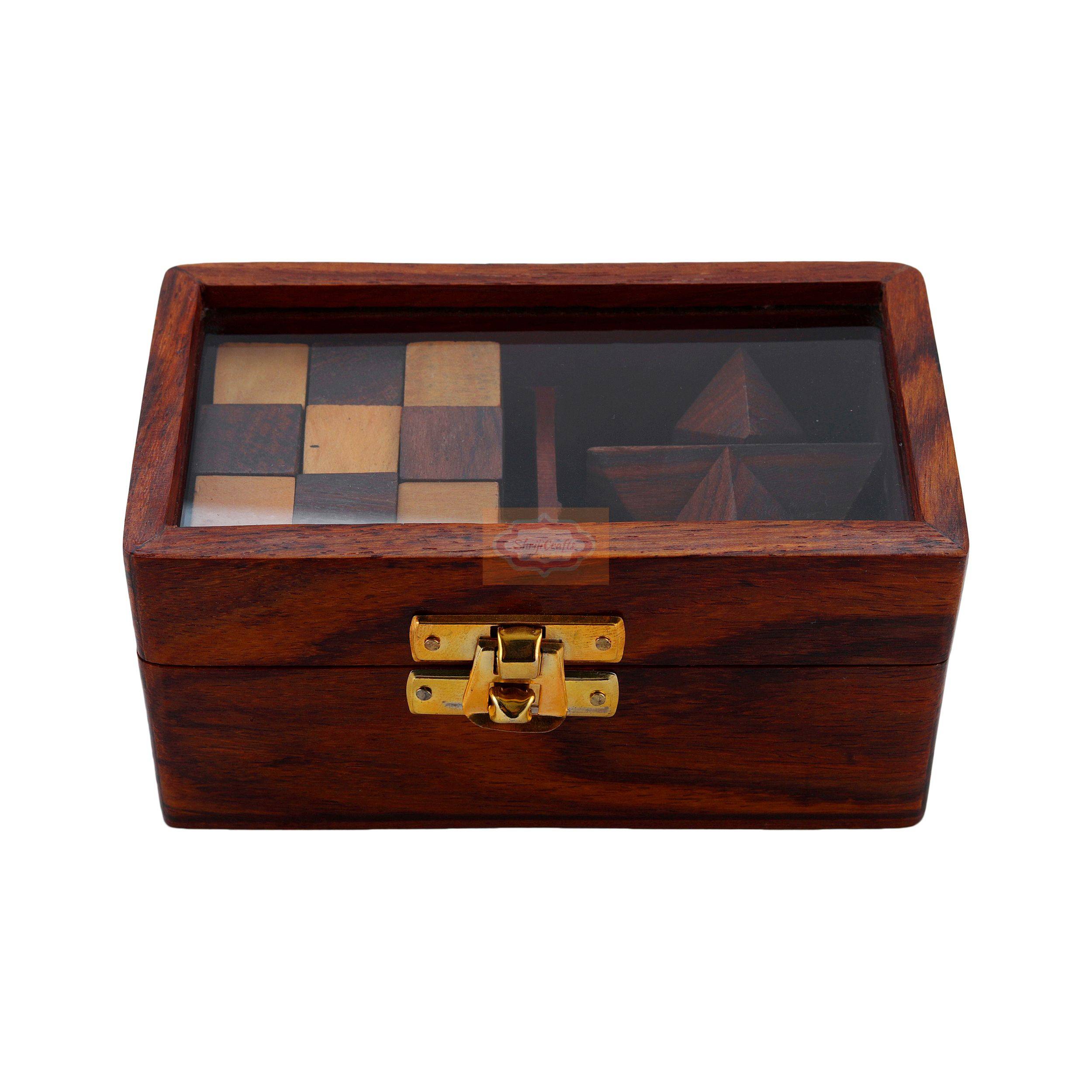 Handcrafted Wooden Puzzle Set — handcrafted wooden product by Shrijicrafts