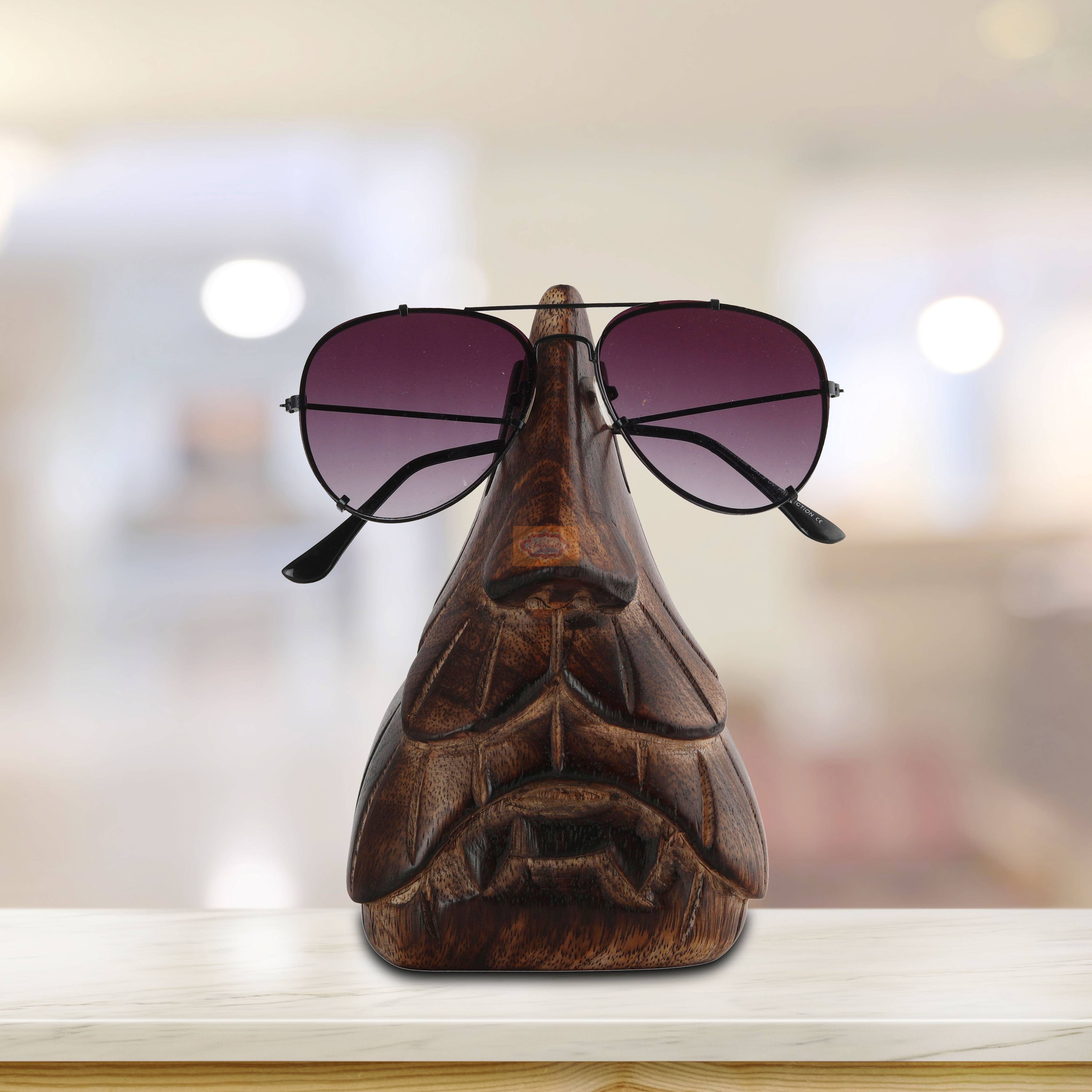 Handcrafted wooden spectacles holder for safely storing eyeglasses and sunglasses - View 12