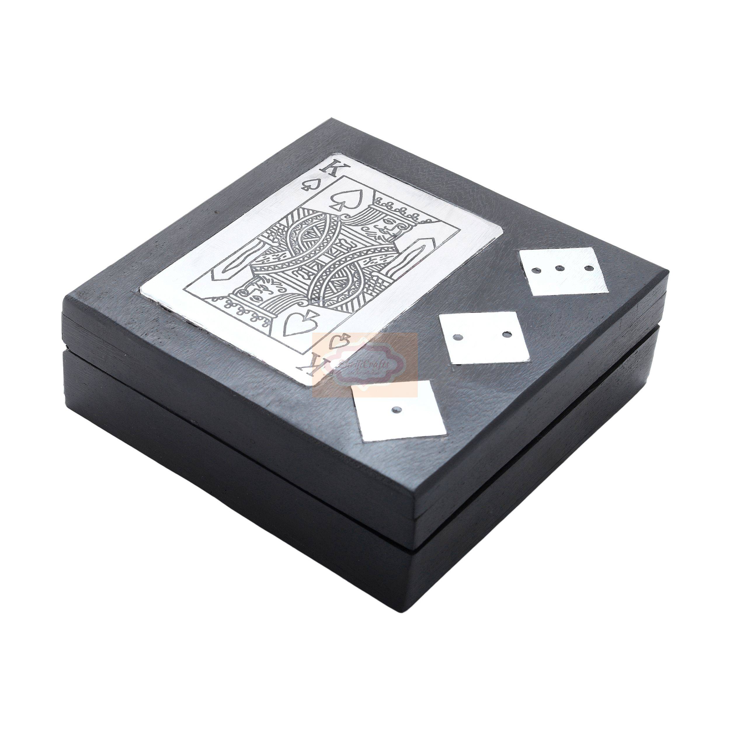 Keep your favorite card games organized in style with this handcrafted wooden box - View 6