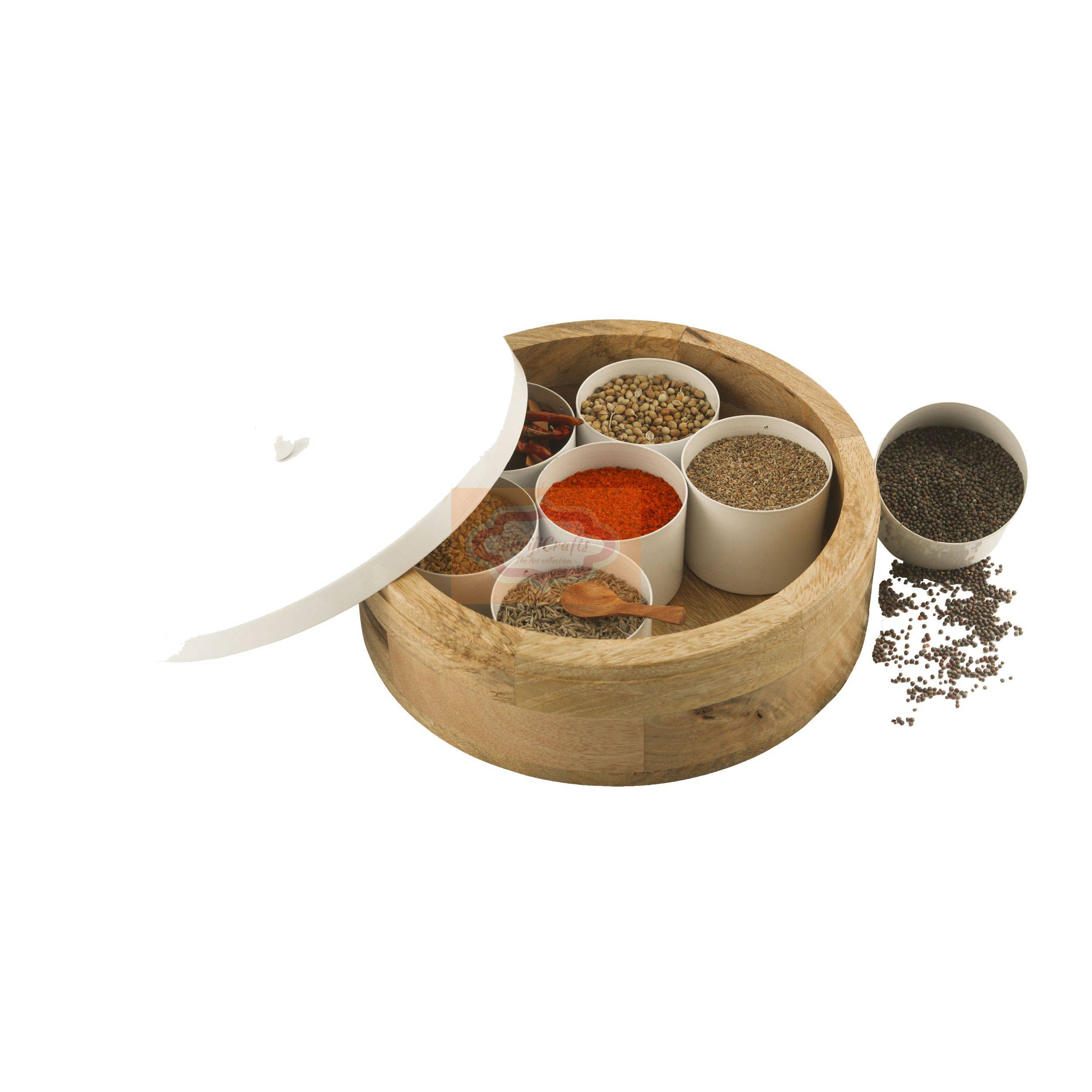 Handcrafted Wooden Spice Box - View 2