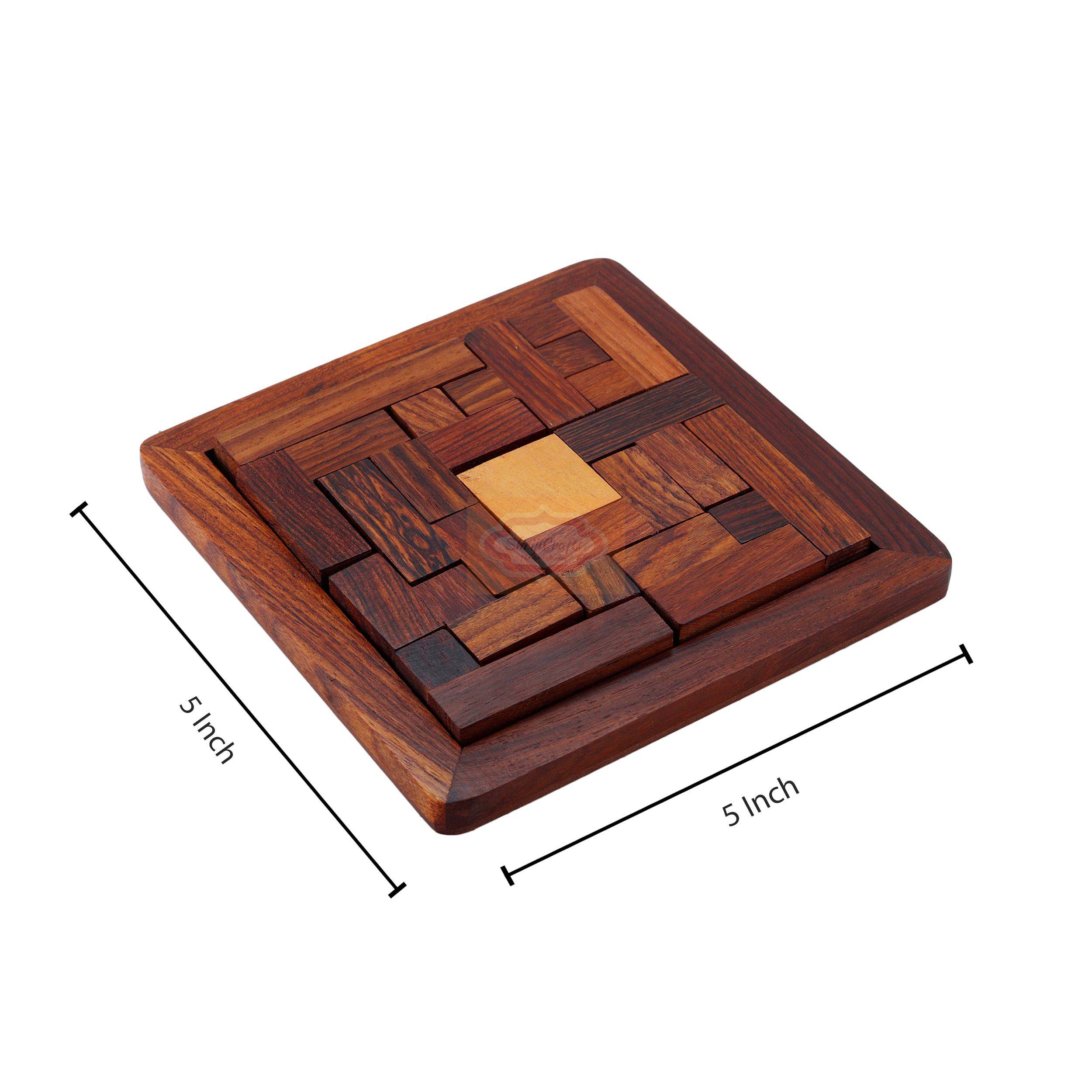 Handcrafted Wooden Jigsaw Puzzle made from premium Sheesham and Pine Wood — handcrafted wooden product by Shrijicrafts