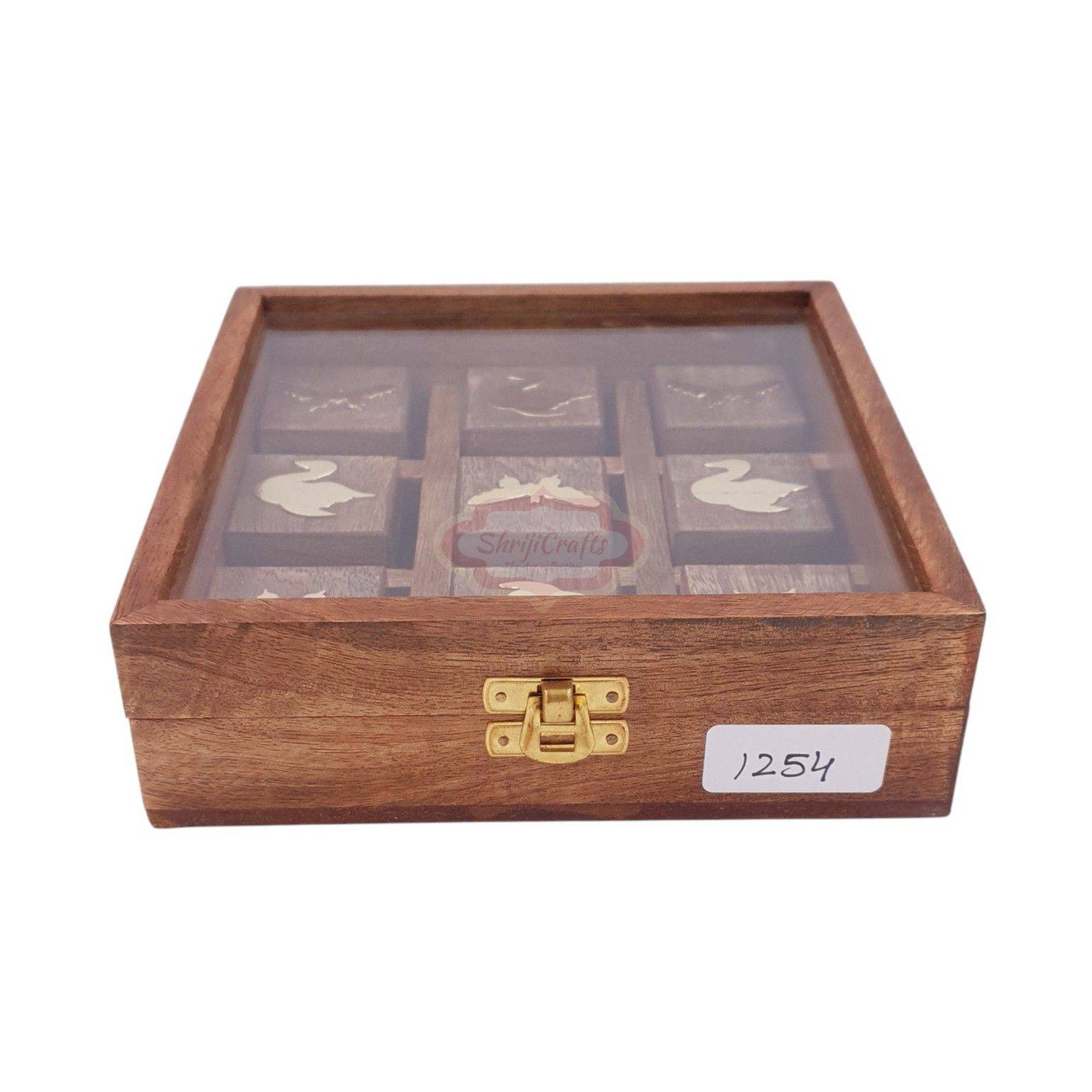 Wooden Tic Tac Toe Game with this handcrafted wooden game made from premium Sheesham Indian Rosewood - View 4