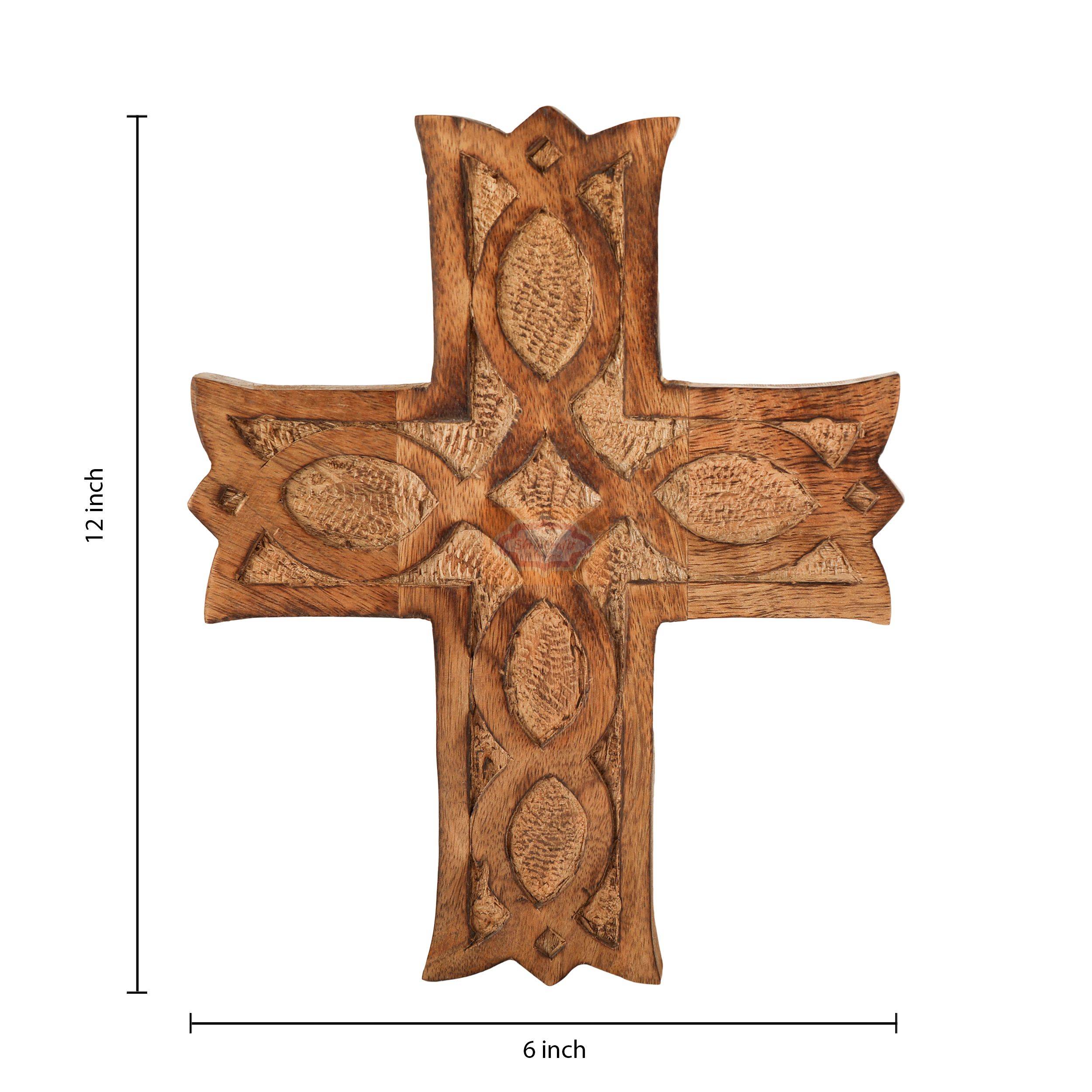 Wooden Catholic Cross - View 2