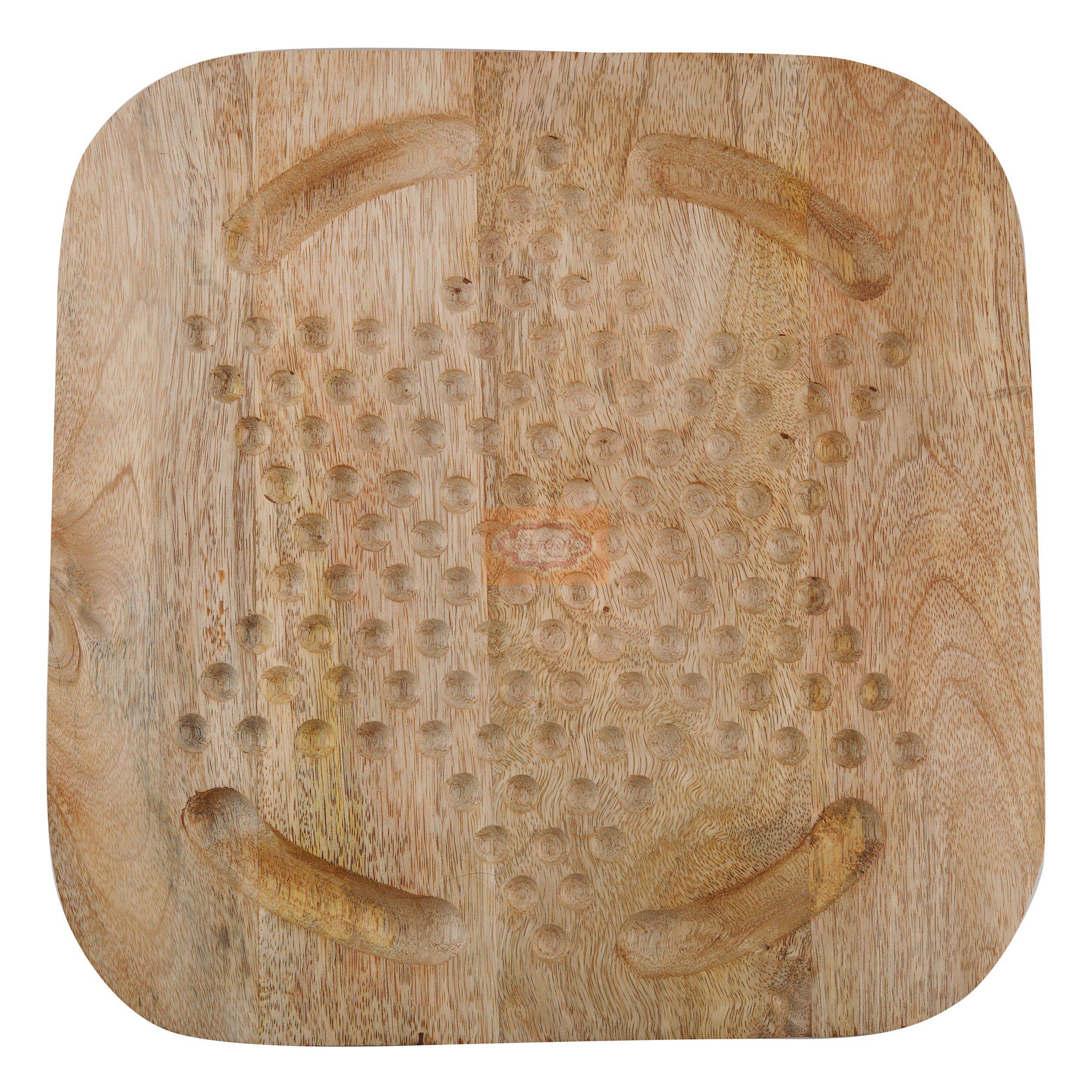 Handcrafted Chinese Checkers game made from premium mango wood — handcrafted wooden product by Shrijicrafts