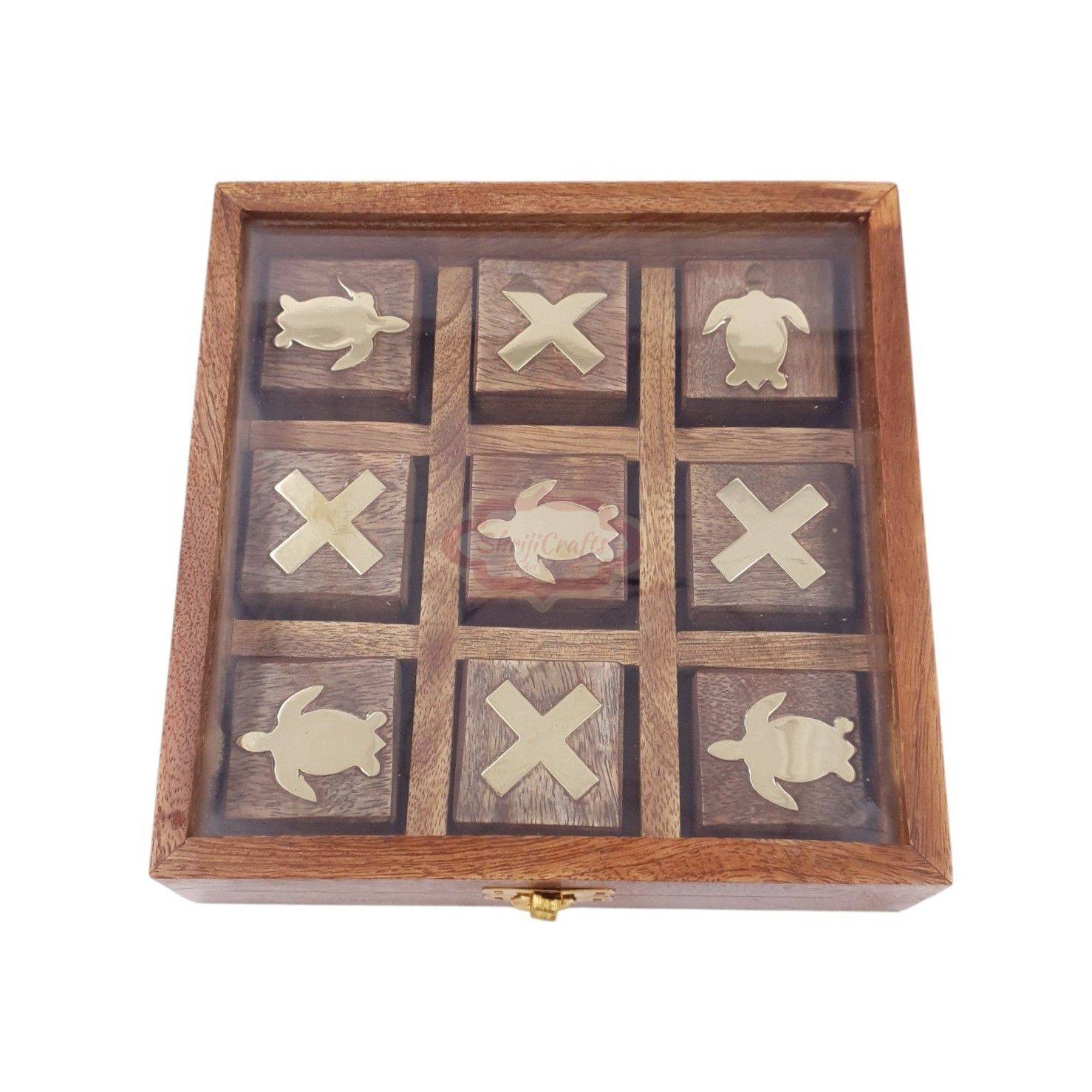 Handcrafted Wooden Tic Tac Toe game - View 5