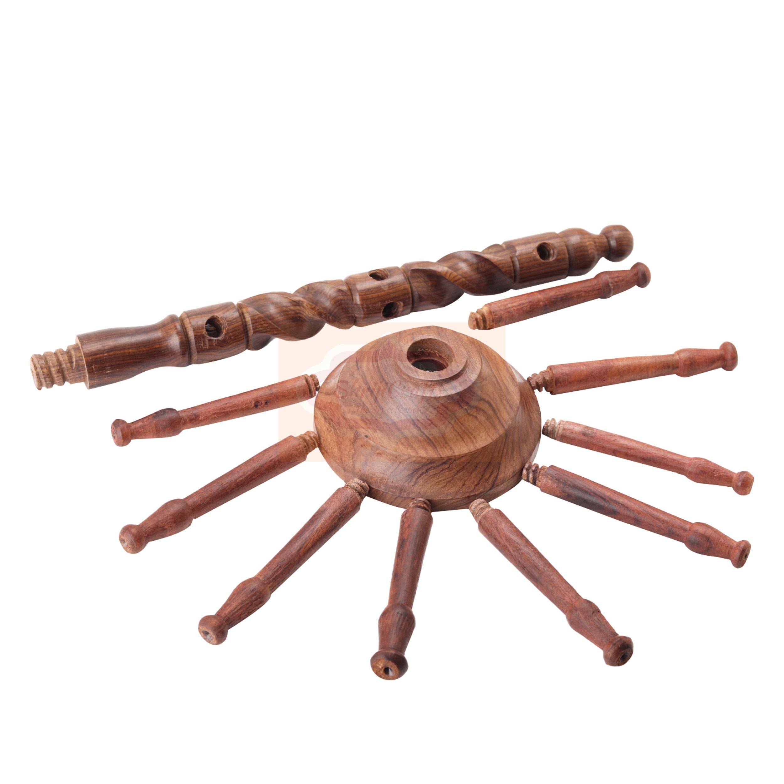 Handcrafted tree-shaped Wooden Bangle Stand - View 4