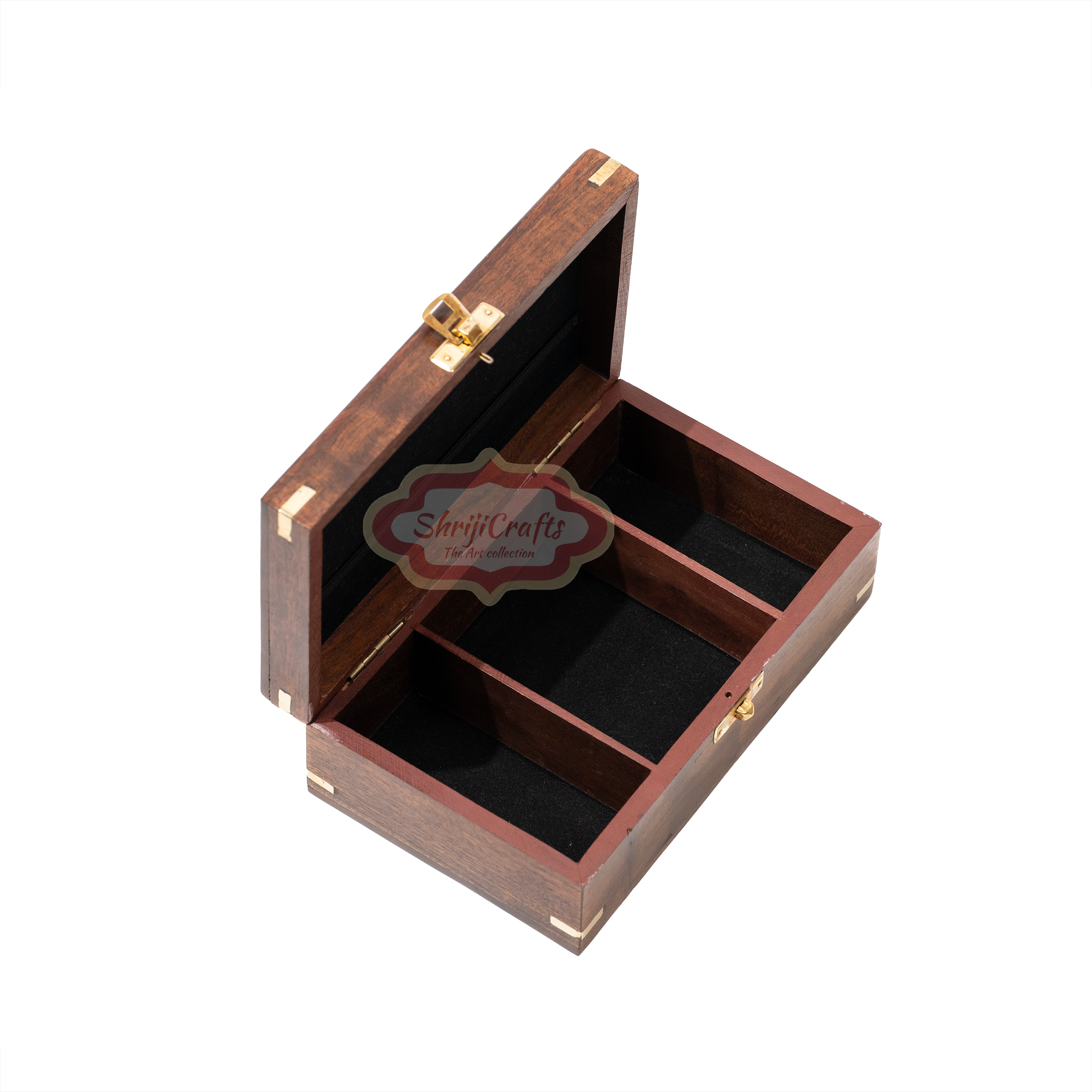Handcrafted wooden poker storage box for organizing poker chips playing cards and game accessories — handcrafted wooden product by Shrijicrafts
