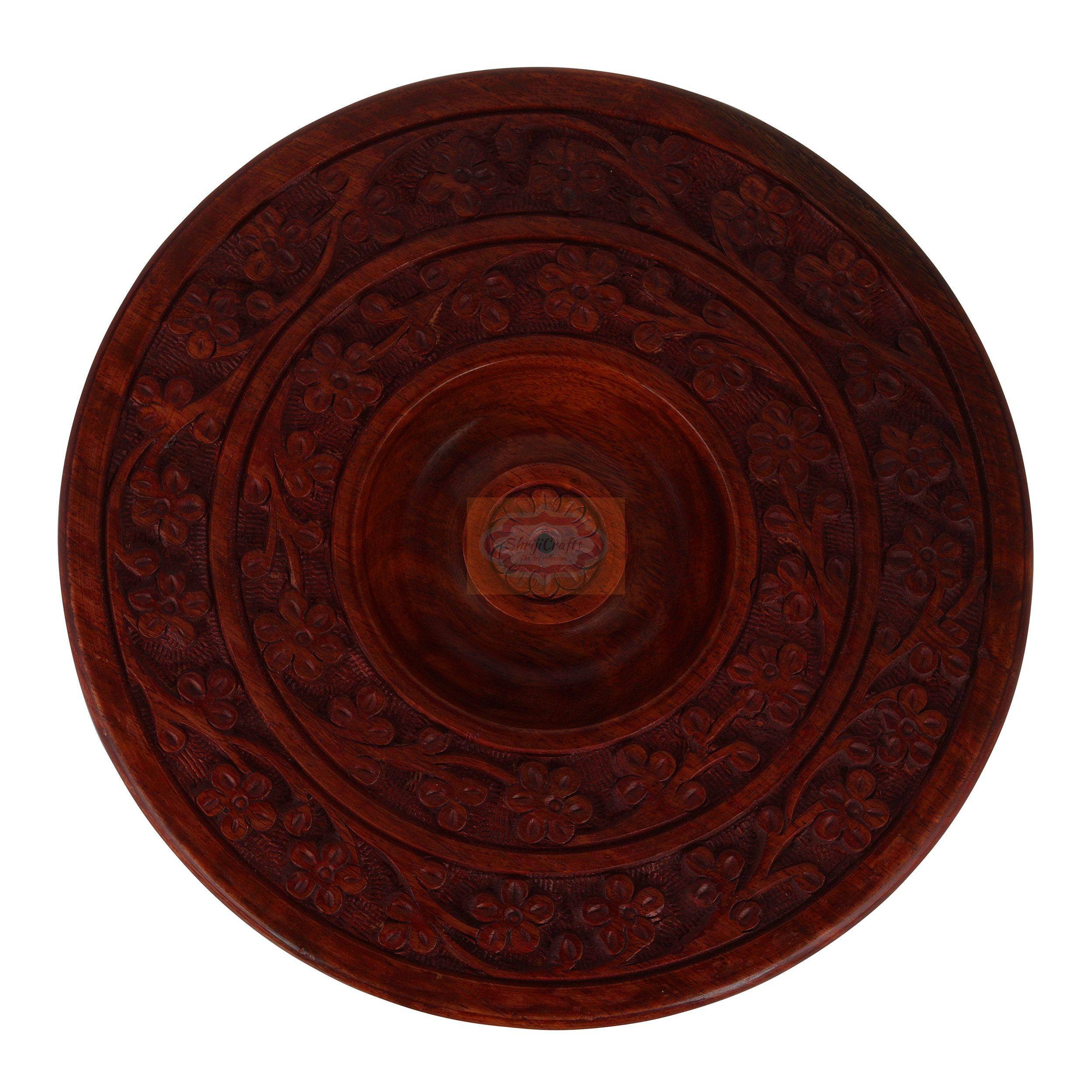 Handcrafted Wooden Chapati Box - View 6