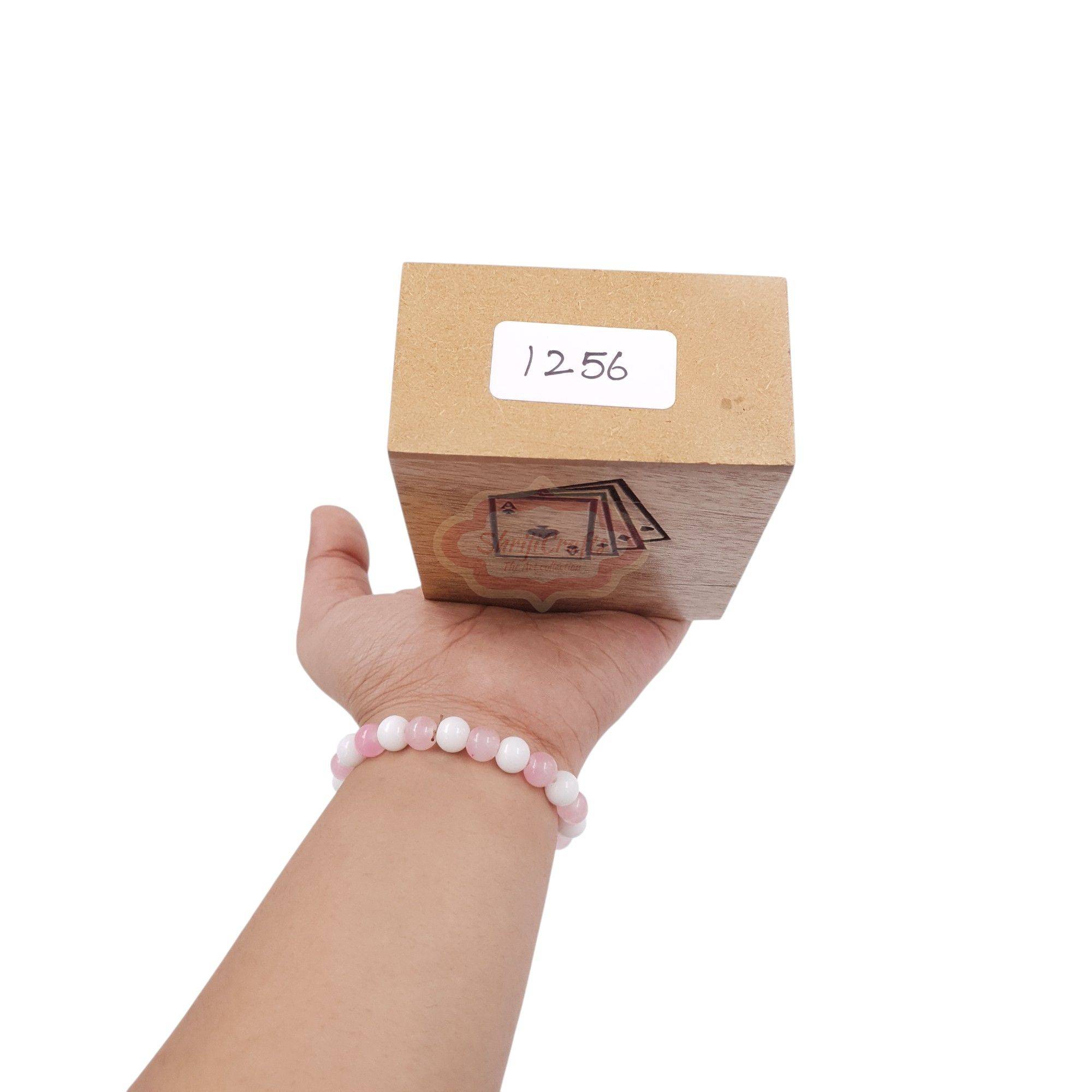 Handcrafted wooden card holder designed to store 1 standard deck of playing cards - View 7