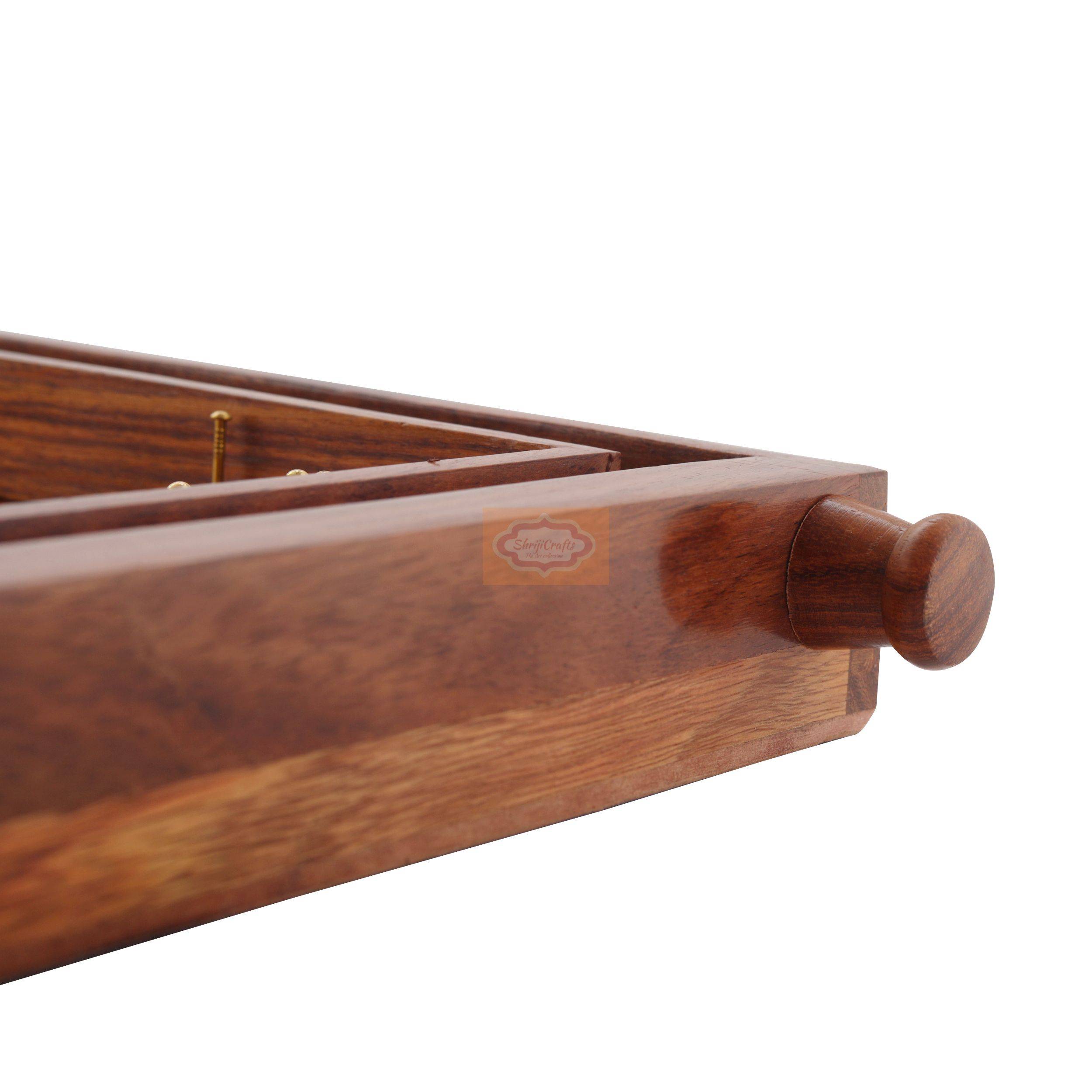 Classic handcrafted wooden Bagatelle pinball game for endless family entertainment - View 3