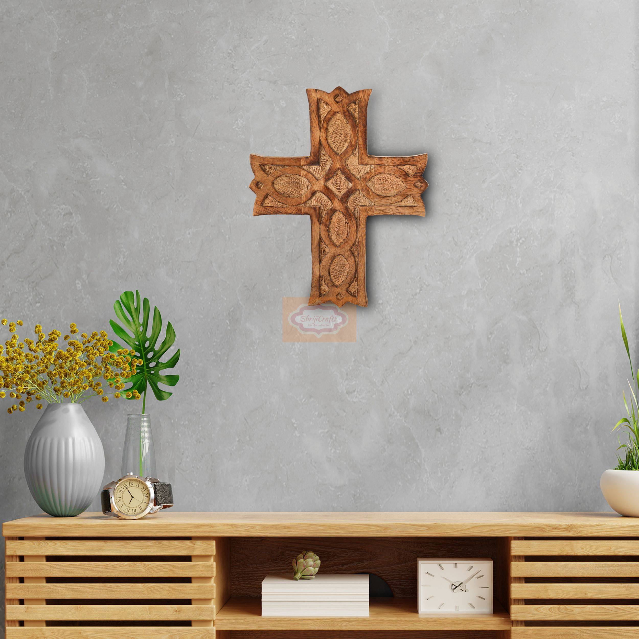 Wooden Catholic Cross - View 3