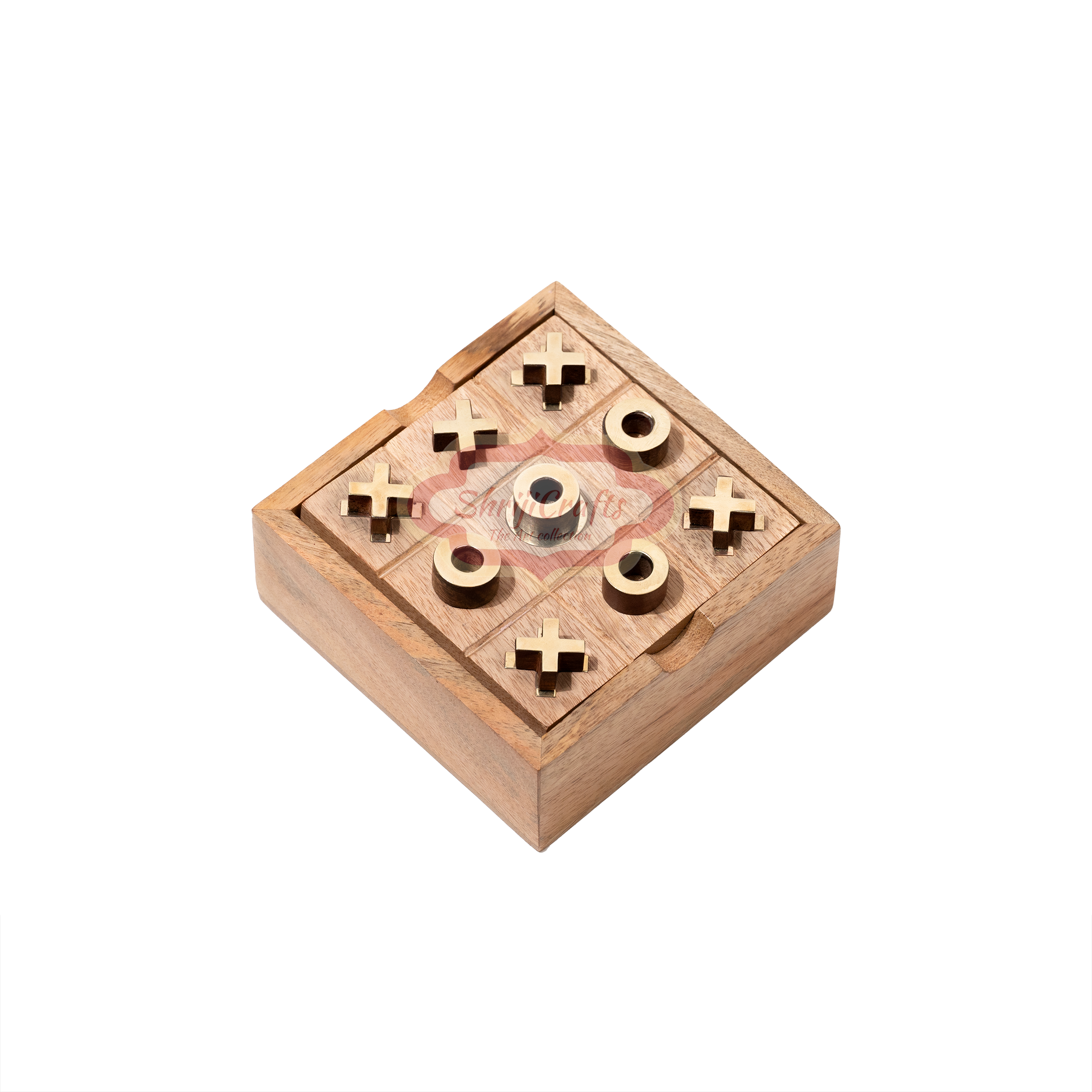 Wooden Tic Tac Toe & Brainvita Solitaire - View 12