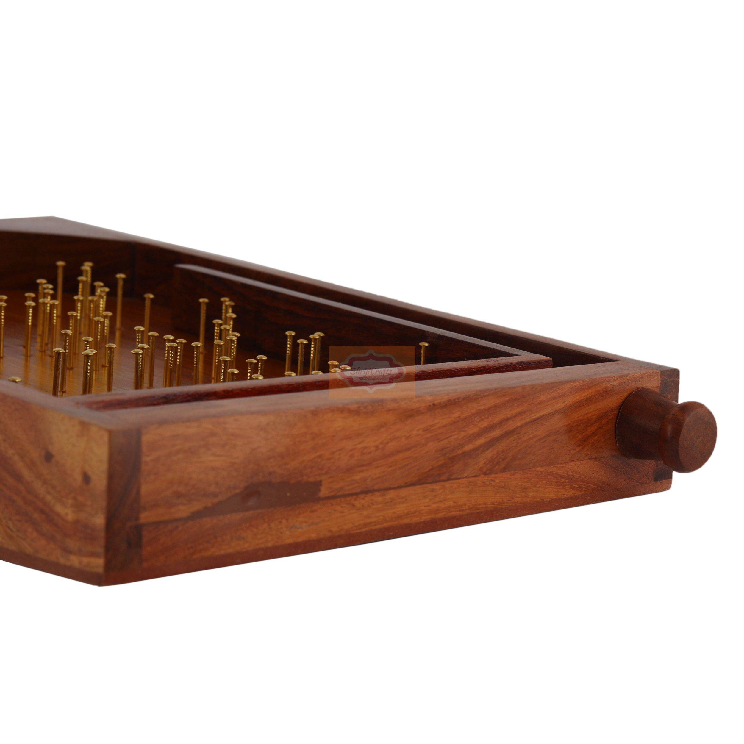 Classic handcrafted wooden Bagatelle pinball game for endless family entertainment - View 4