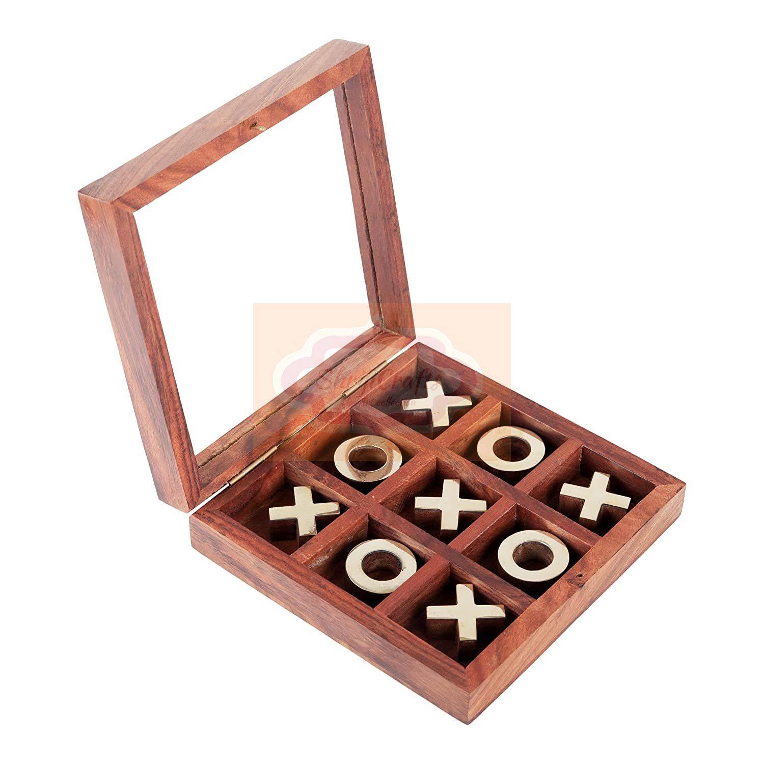 Wooden Tic Tac Toe game - View 4
