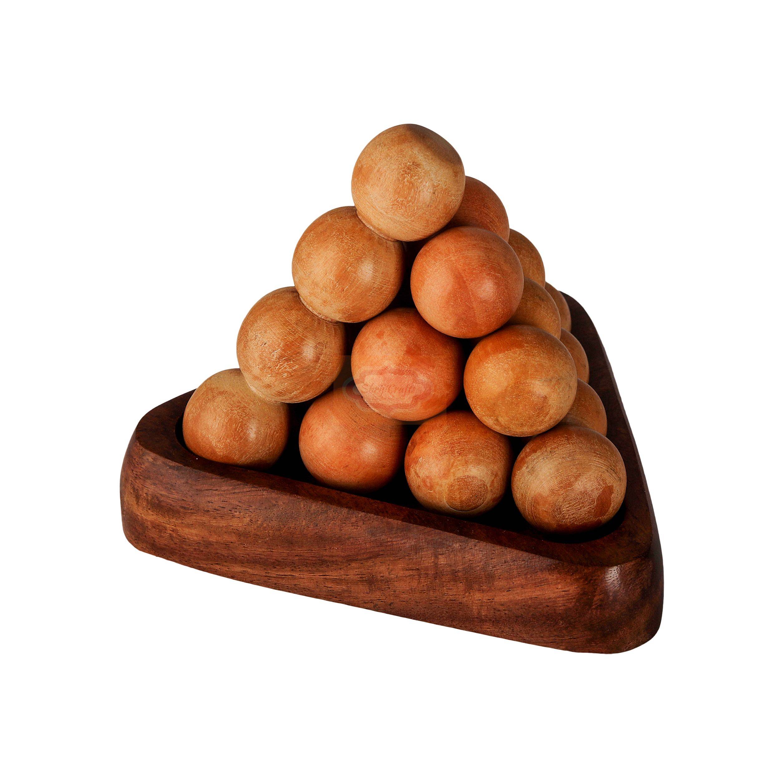 Wooden Pyramid Puzzle Game for kids — handcrafted wooden product by Shrijicrafts